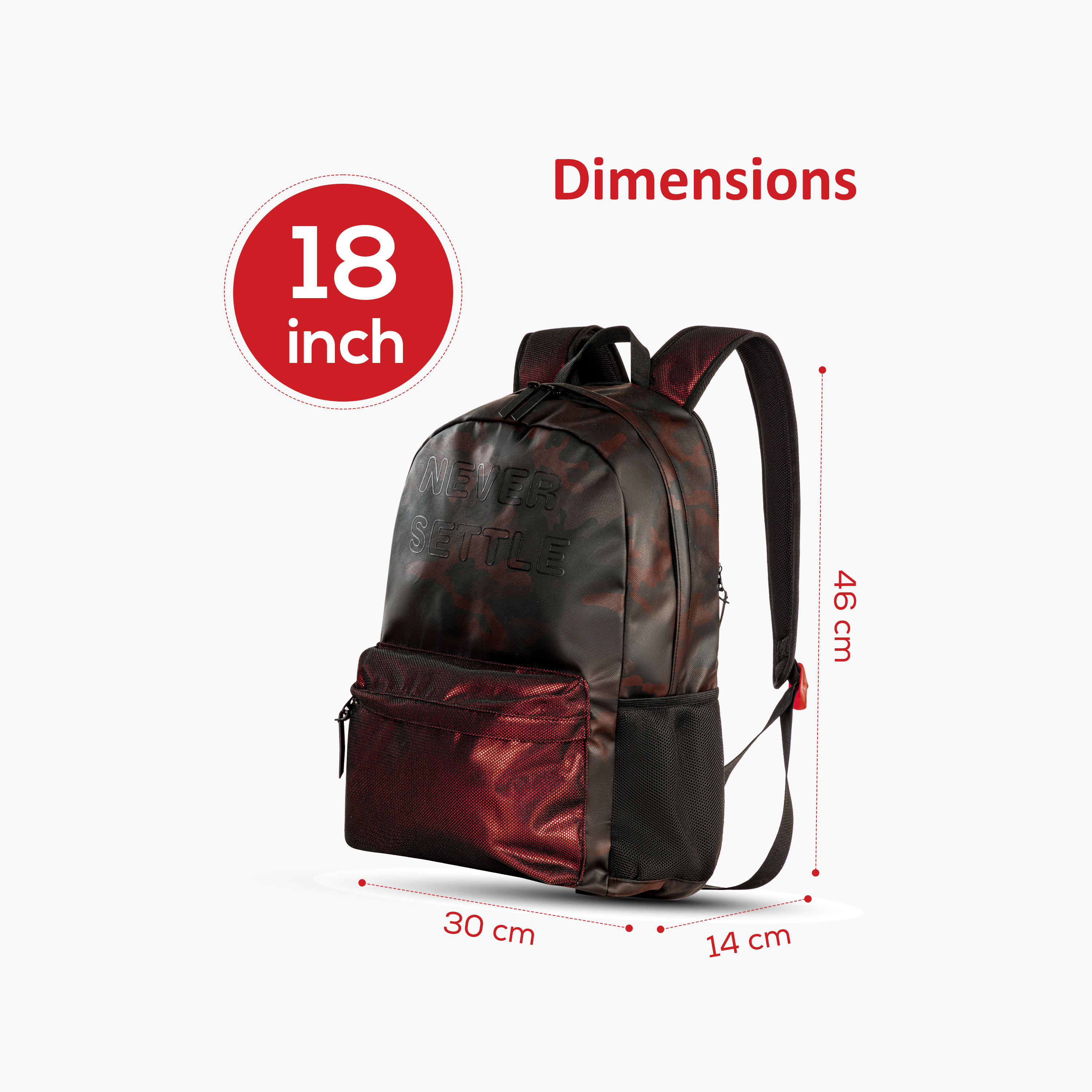 شنطة ظهر بطبعات وحمالات قابلة للتعديل من هايدروبرو - 18 بوصة-school-bagsandbackpacks-backpacks-image-2