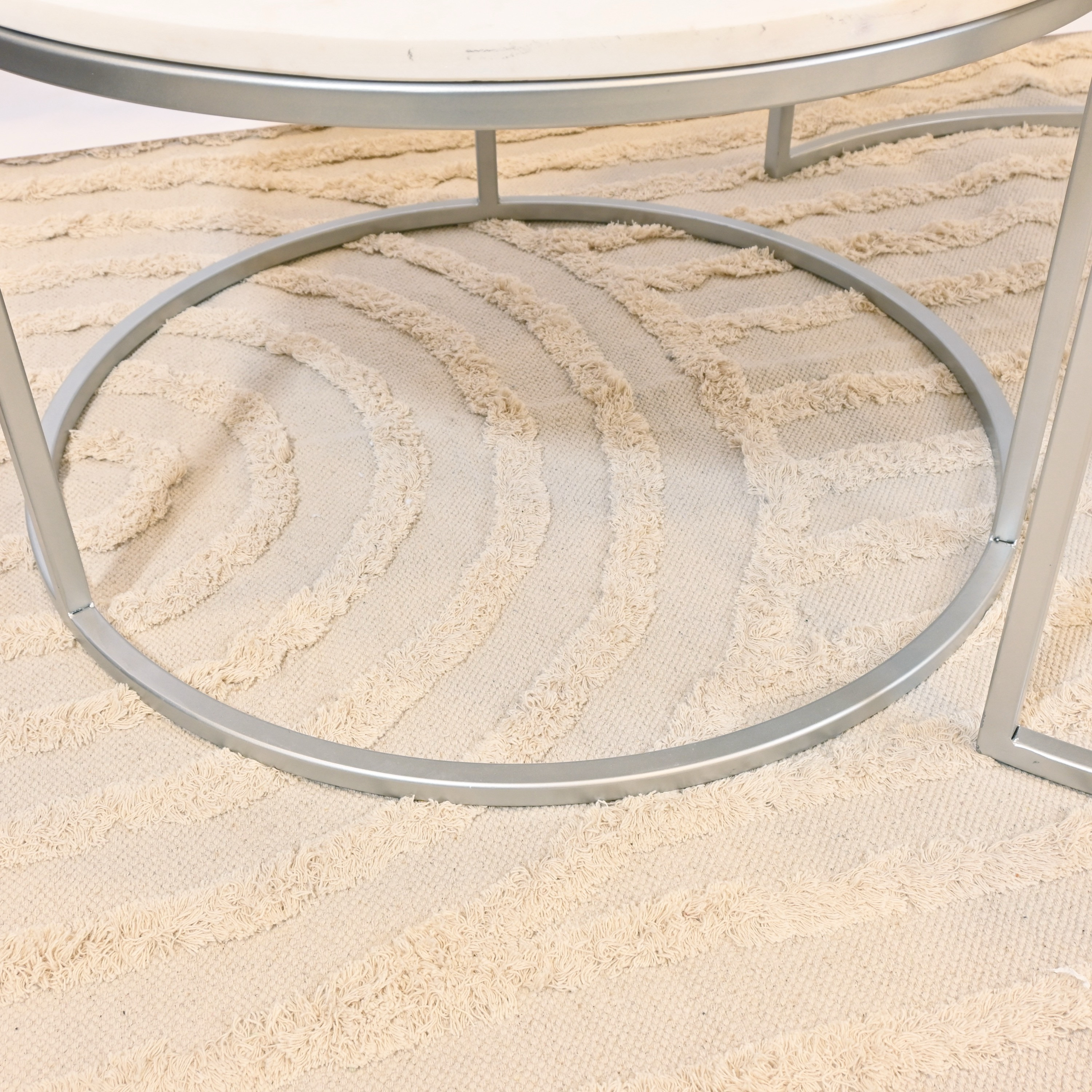 Crafted by Lifestyle 2-Piece Marble Top Coffee Table Set-furniture-livingroom-coffeetables-image-4