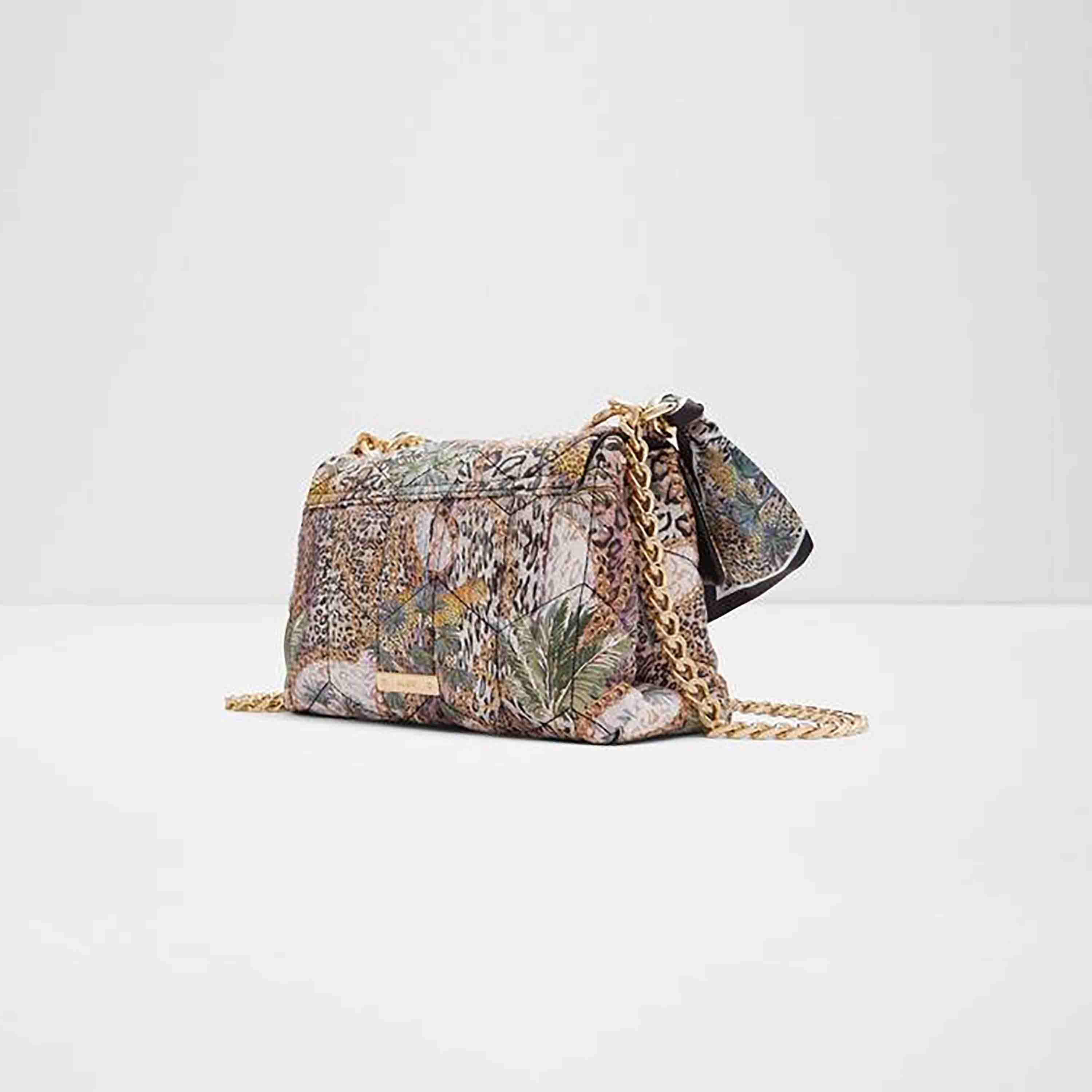 Aldo Jermey Printed Crossbody Bag with Twist Lock Closure and Chain Strap-women-bagsandwallets-handbags-image-2