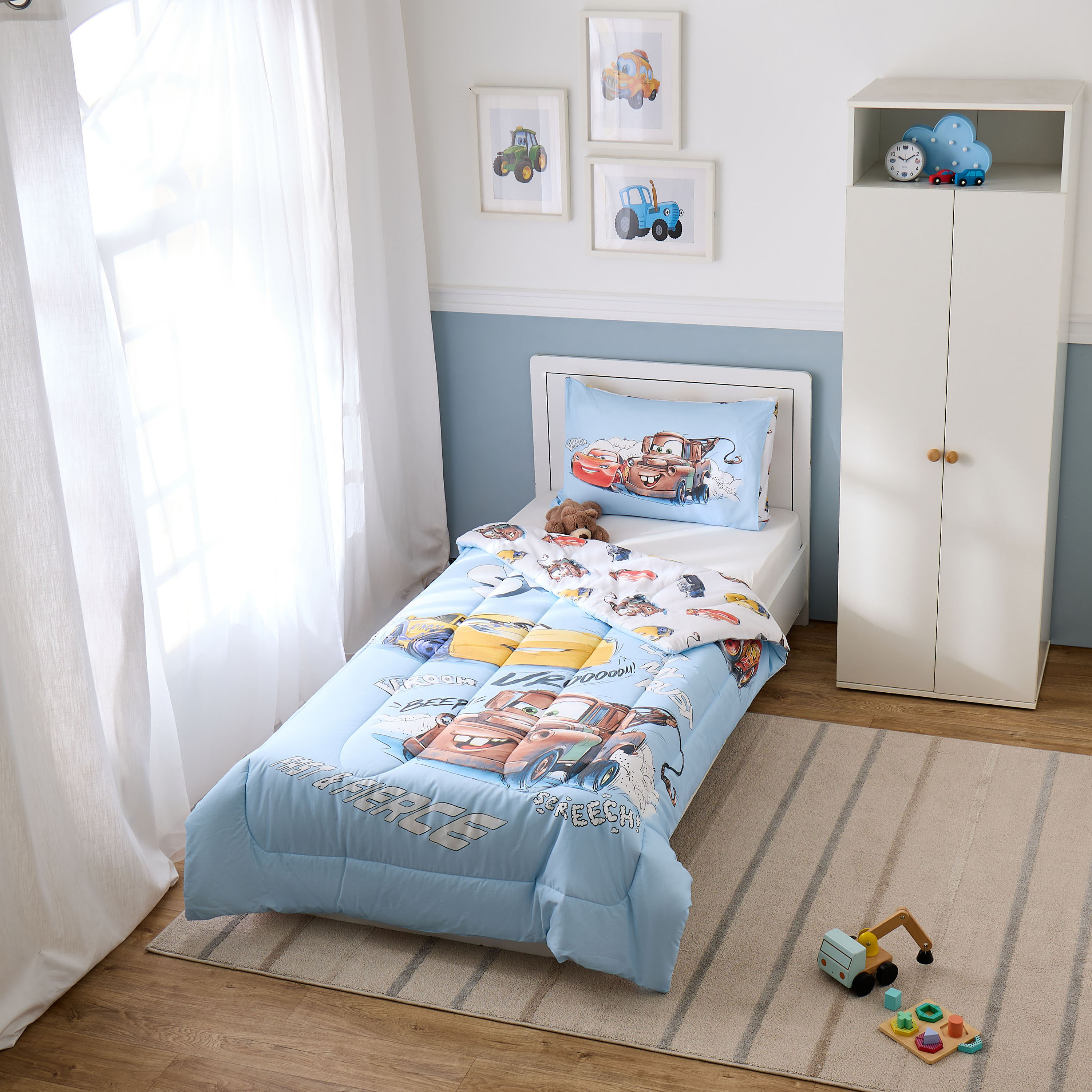 Disney Toddler Bedding Set with Cars Print, 160x220 cm-baby-nursery-toddlerbedding-image-8