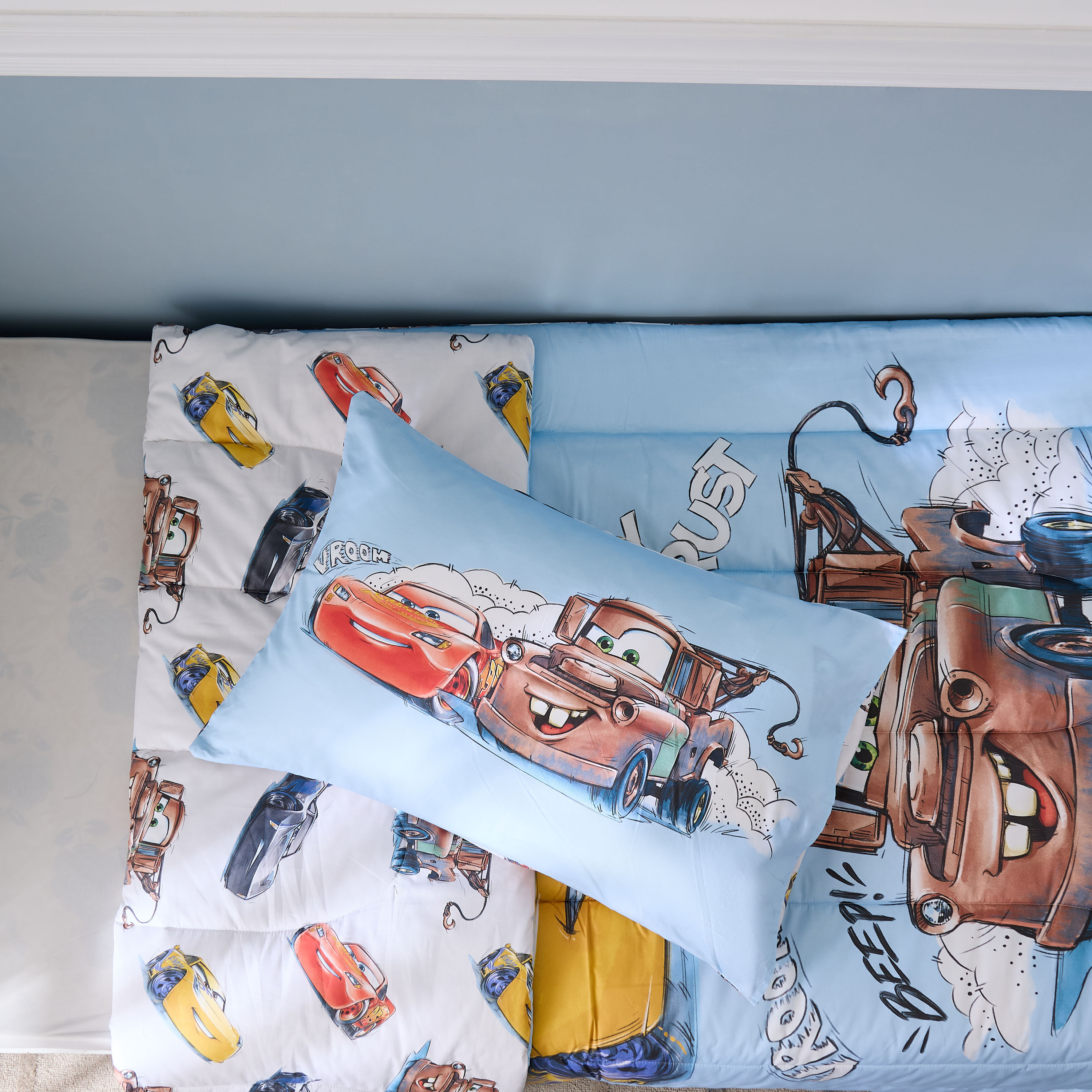 Disney Toddler Bedding Set with Cars Print, 160x220 cm-baby-nursery-toddlerbedding-image-4