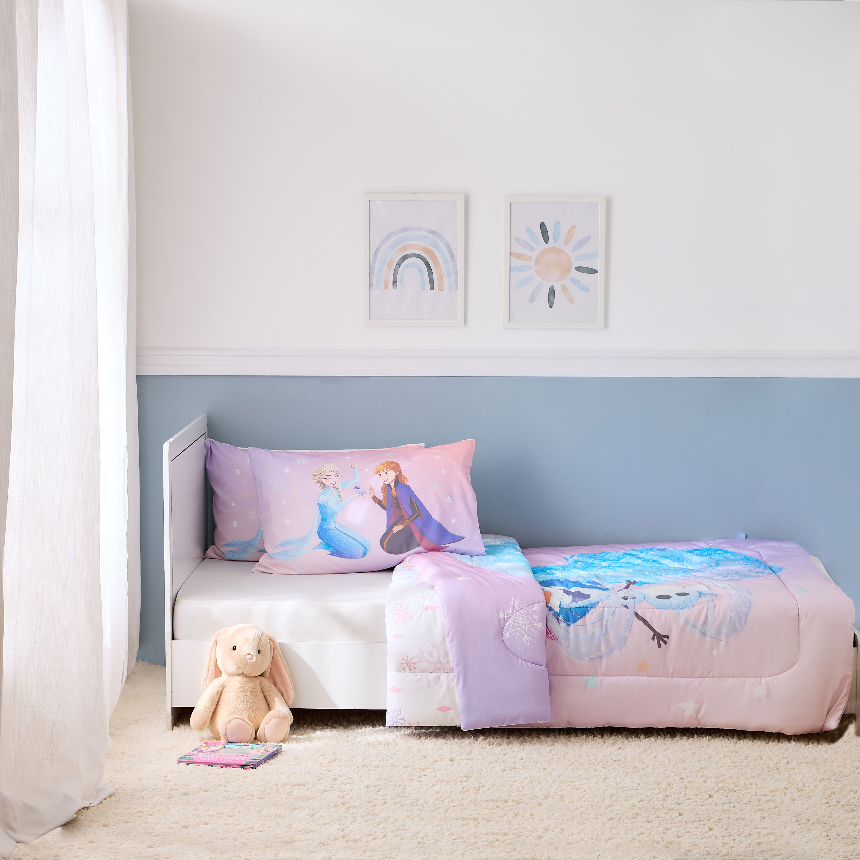 Disney Toddler Bedding Set with Frozen Print, 135x220 cm-baby-nursery-toddlerbedding-image-1