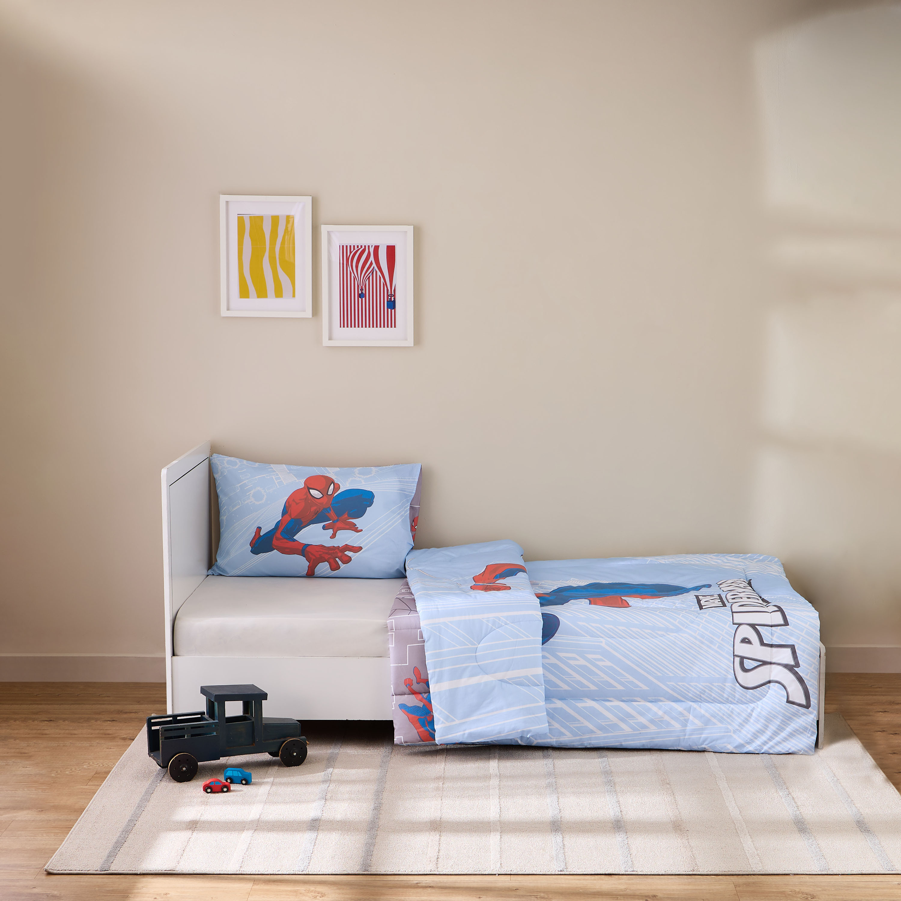 Disney Toddler Bedding Set with Spider-Man Print, 135x220 cm-baby-nursery-toddlerbedding-image-1