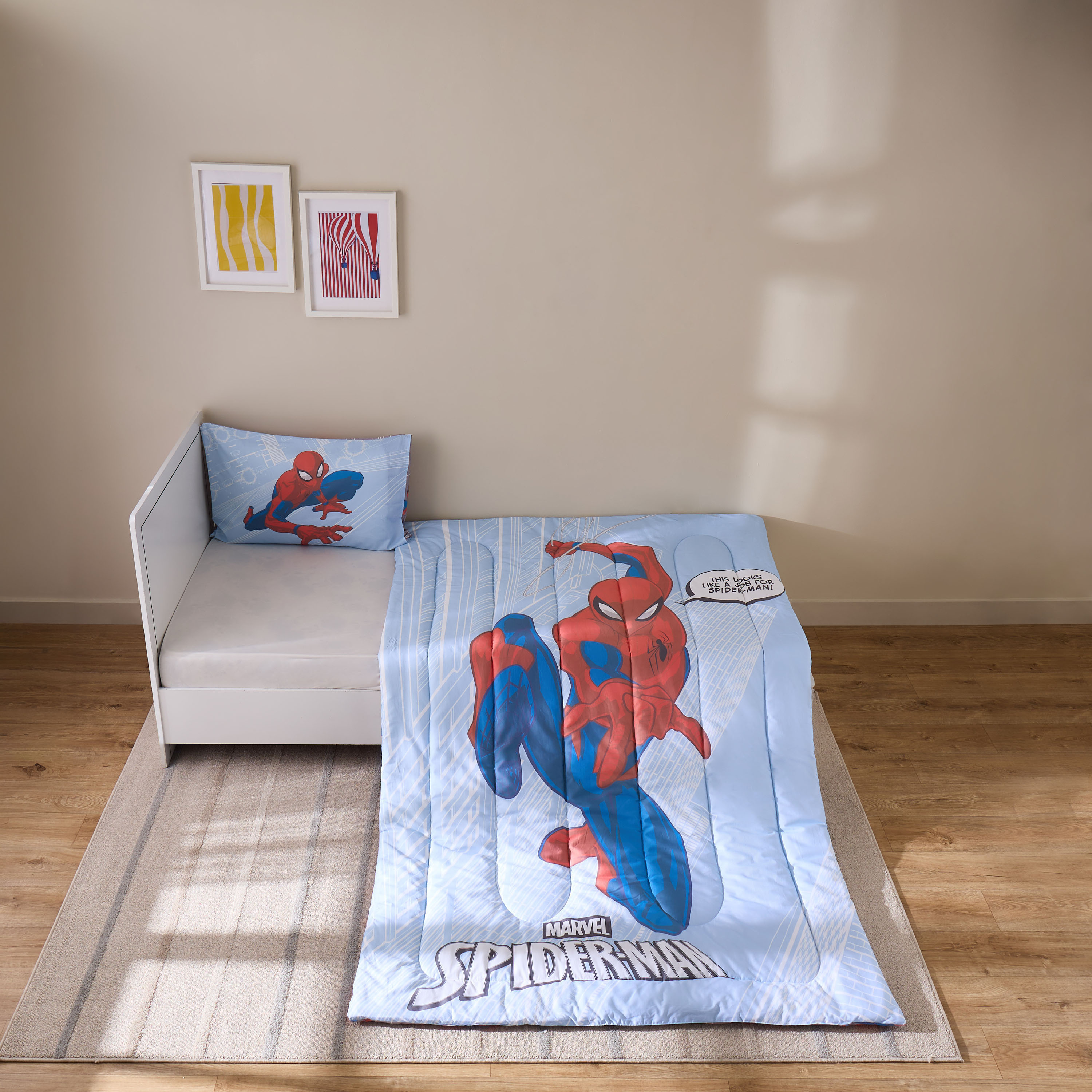 Disney Toddler Bedding Set with Spider-Man Print, 135x220 cm-baby-nursery-toddlerbedding-image-2