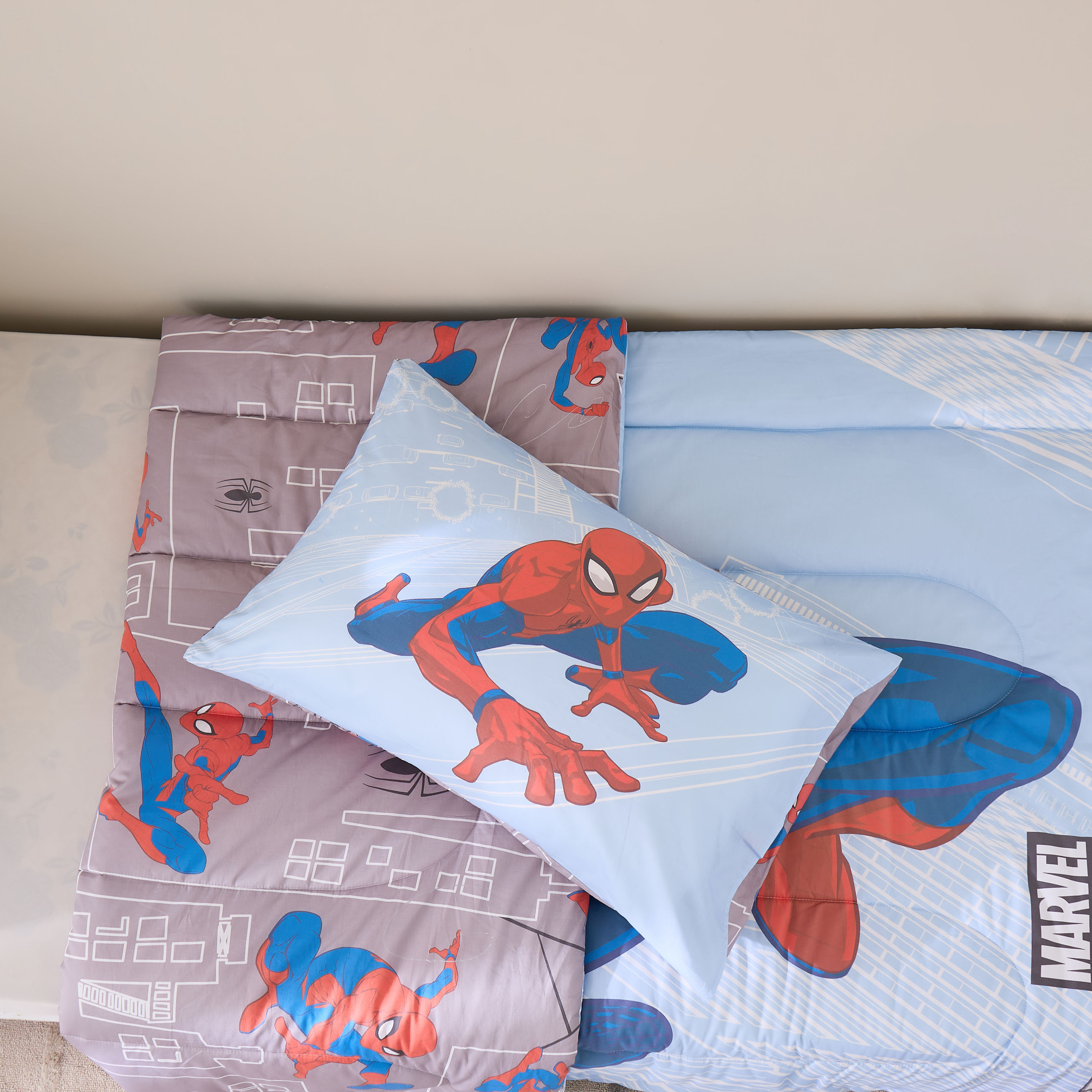 Disney Toddler Bedding Set with Spider-Man Print, 135x220 cm-baby-nursery-toddlerbedding-image-4