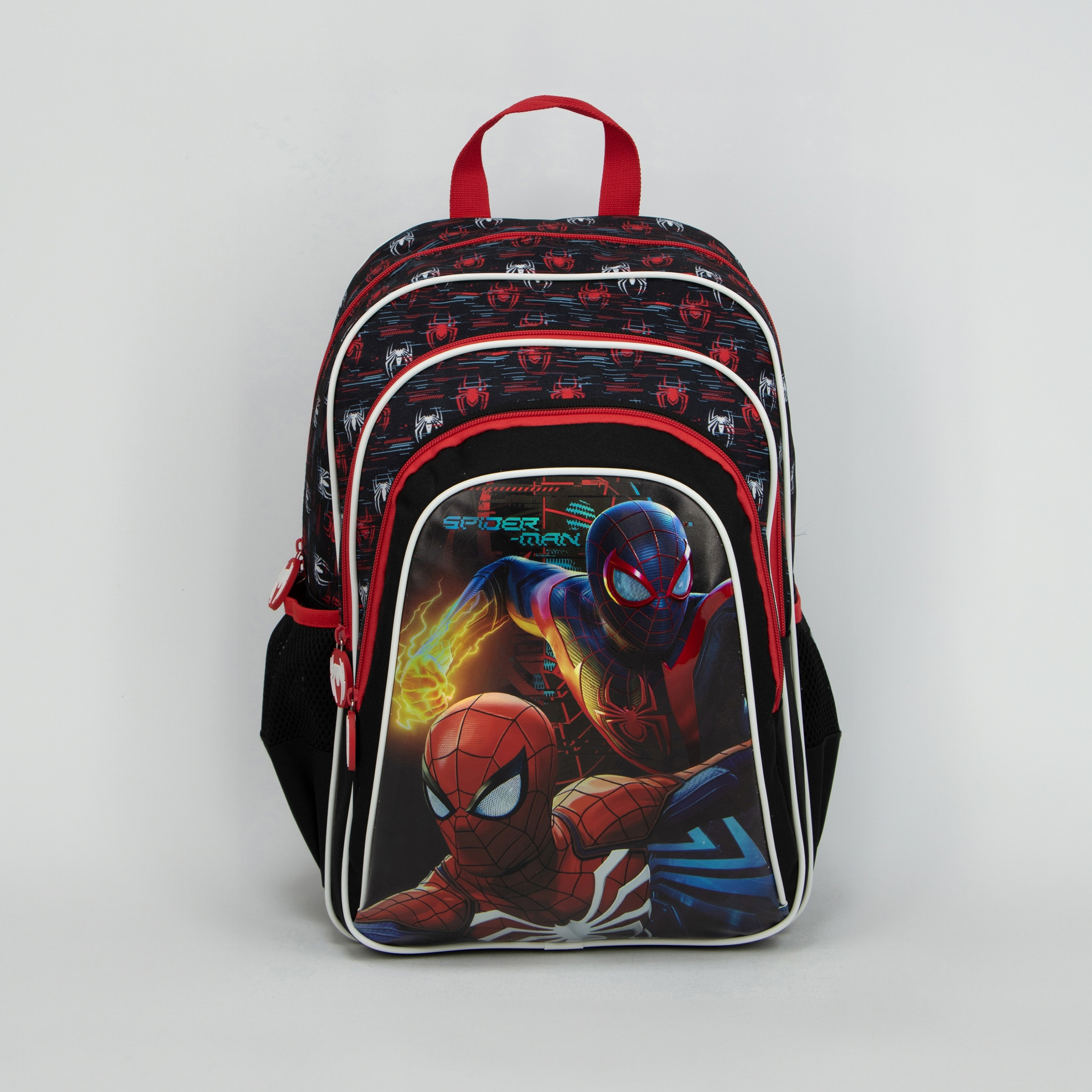 شنطة ظهر بجيوب جانبية وطبعات سبايدرمان من مارفل - 16 بوصة-school-bagsandbackpacks-backpacks-image-1