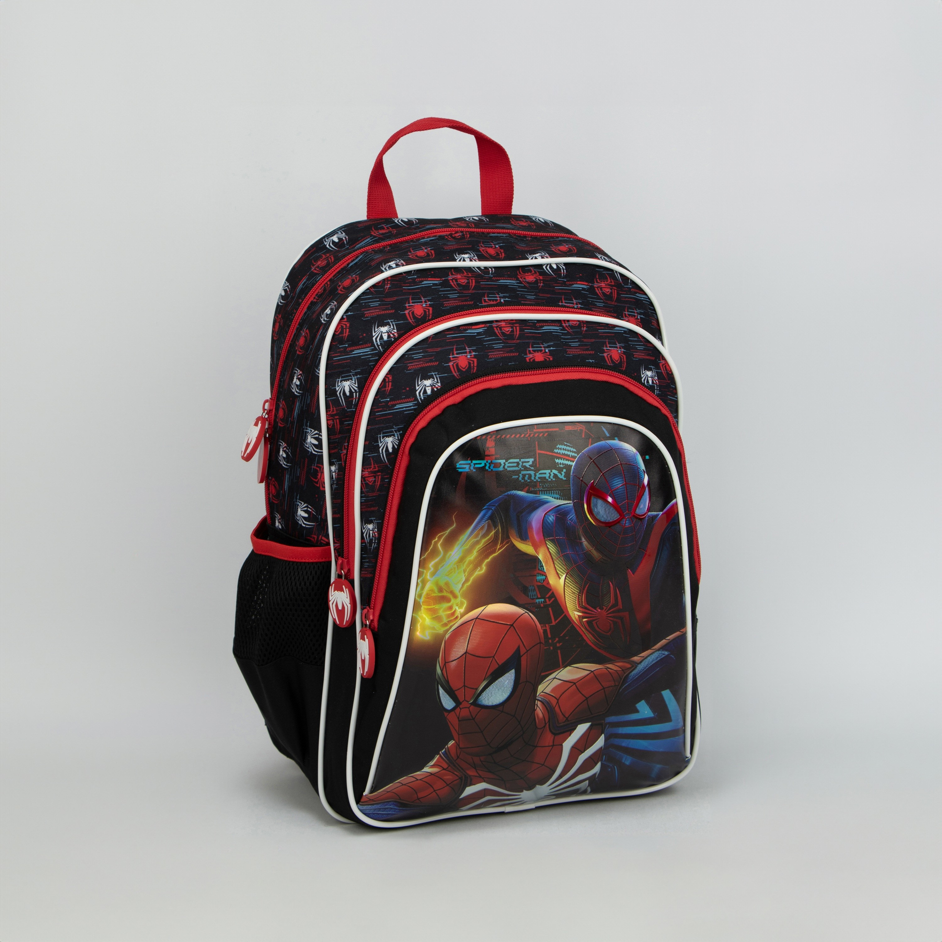 شنطة ظهر بجيوب جانبية وطبعات سبايدرمان من مارفل - 16 بوصة-school-bagsandbackpacks-backpacks-image-2
