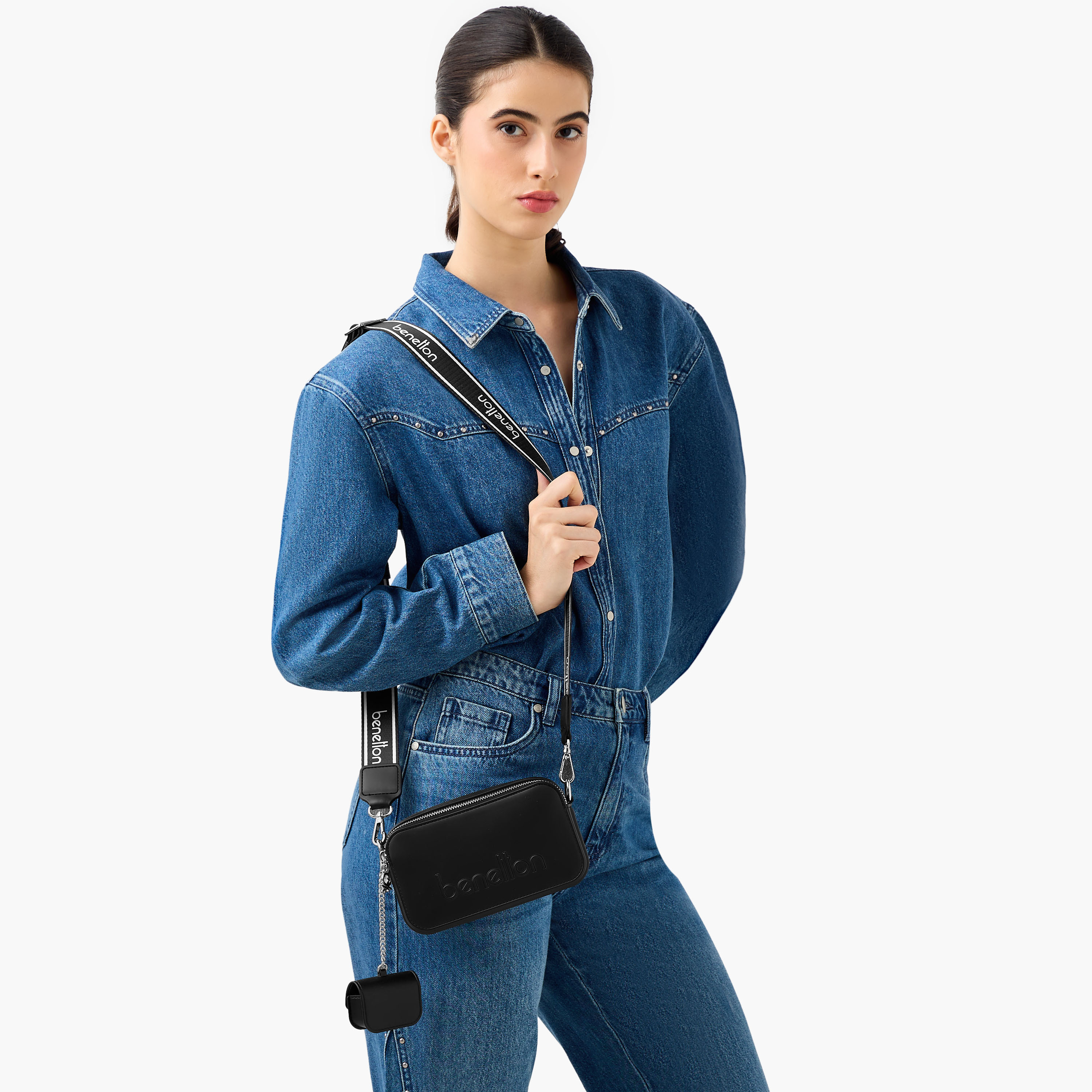 شنطة كروس بودي منقوشة مع محفظة عملات معدنية من يو سي بي-women-bagsandwallets-handbags-image-2