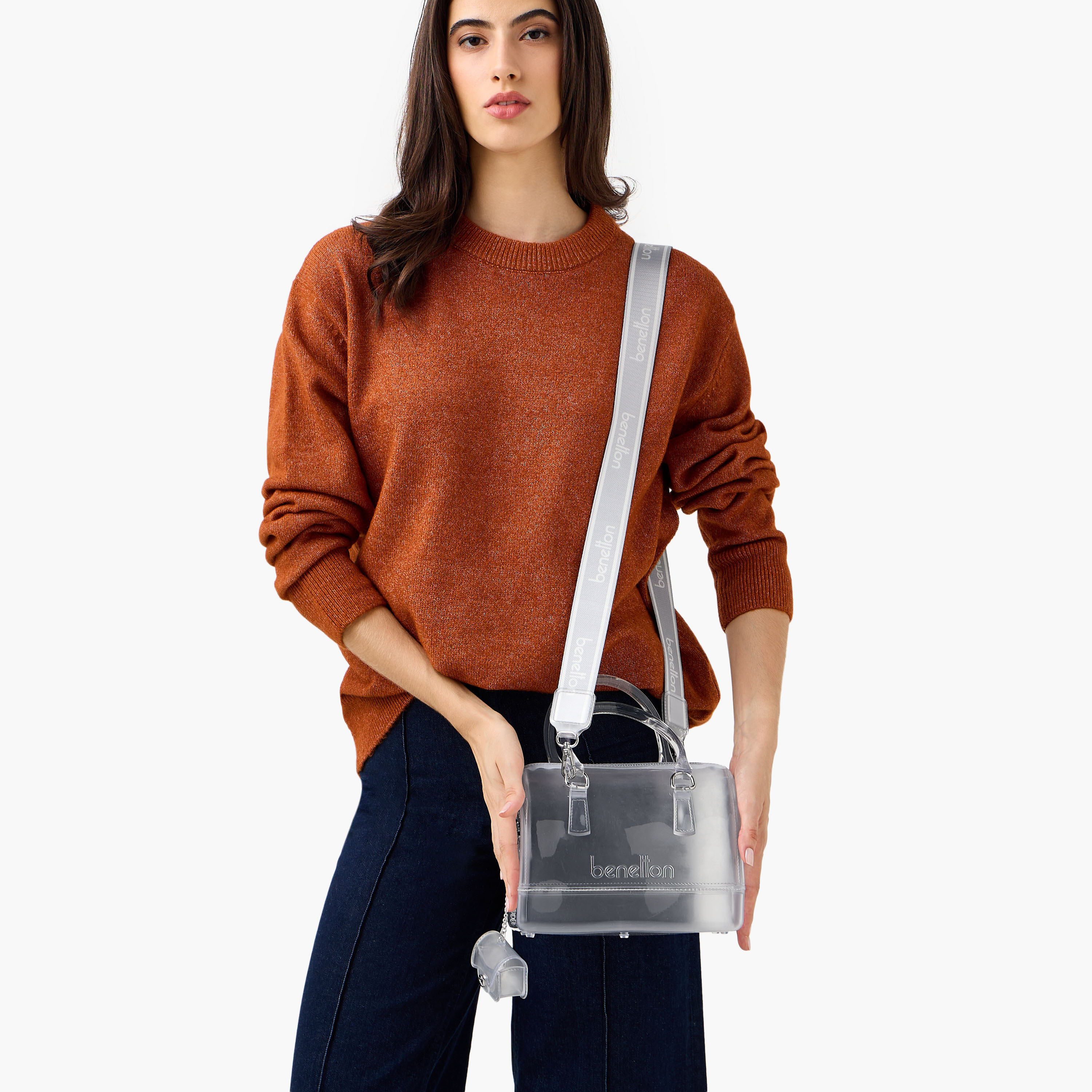 UCB Logo Embossed Crossbody Bag with Coin Purse-women-bagsandwallets-handbags-image-2