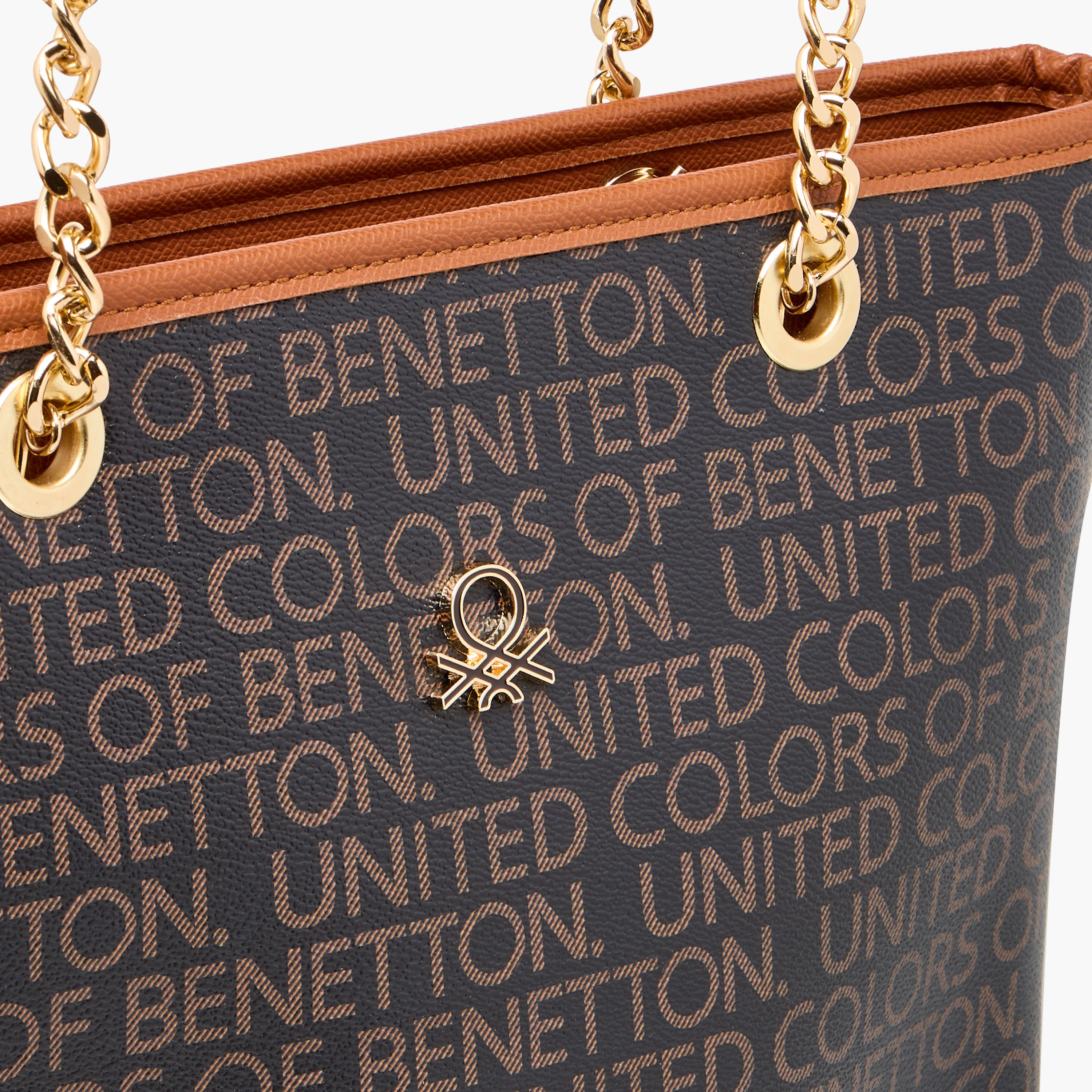 UCB Monogram Print Tote Bag with Double Handle-women-bagsandwallets-handbags-image-5