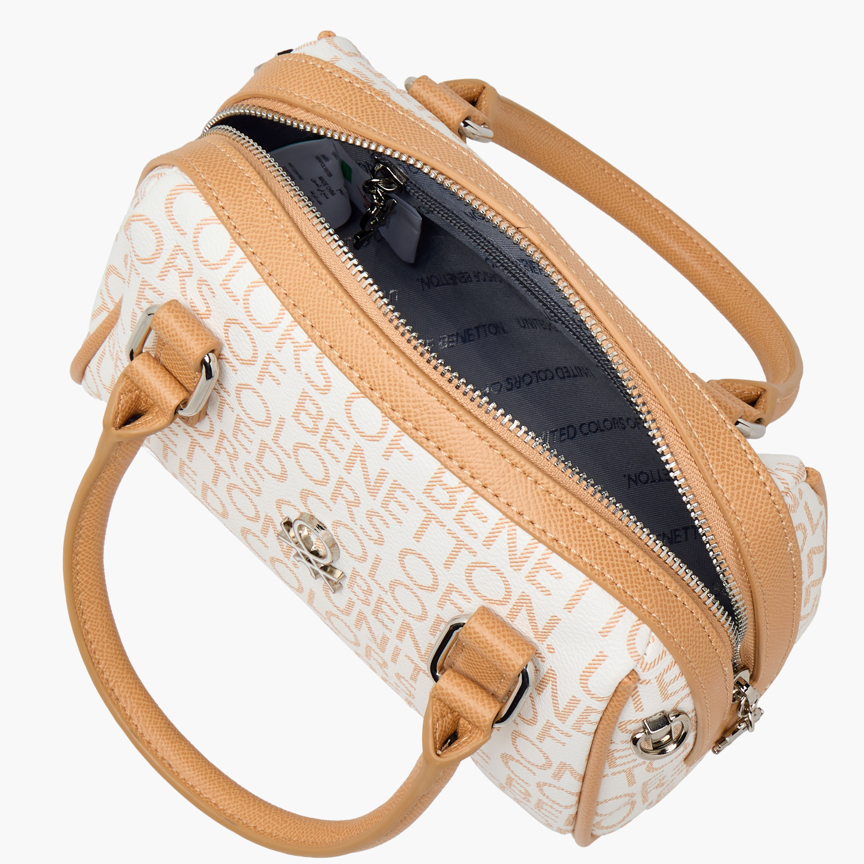 UCB Monogram Print Tote Bag with Detachable Strap-women-bagsandwallets-handbags-image-9