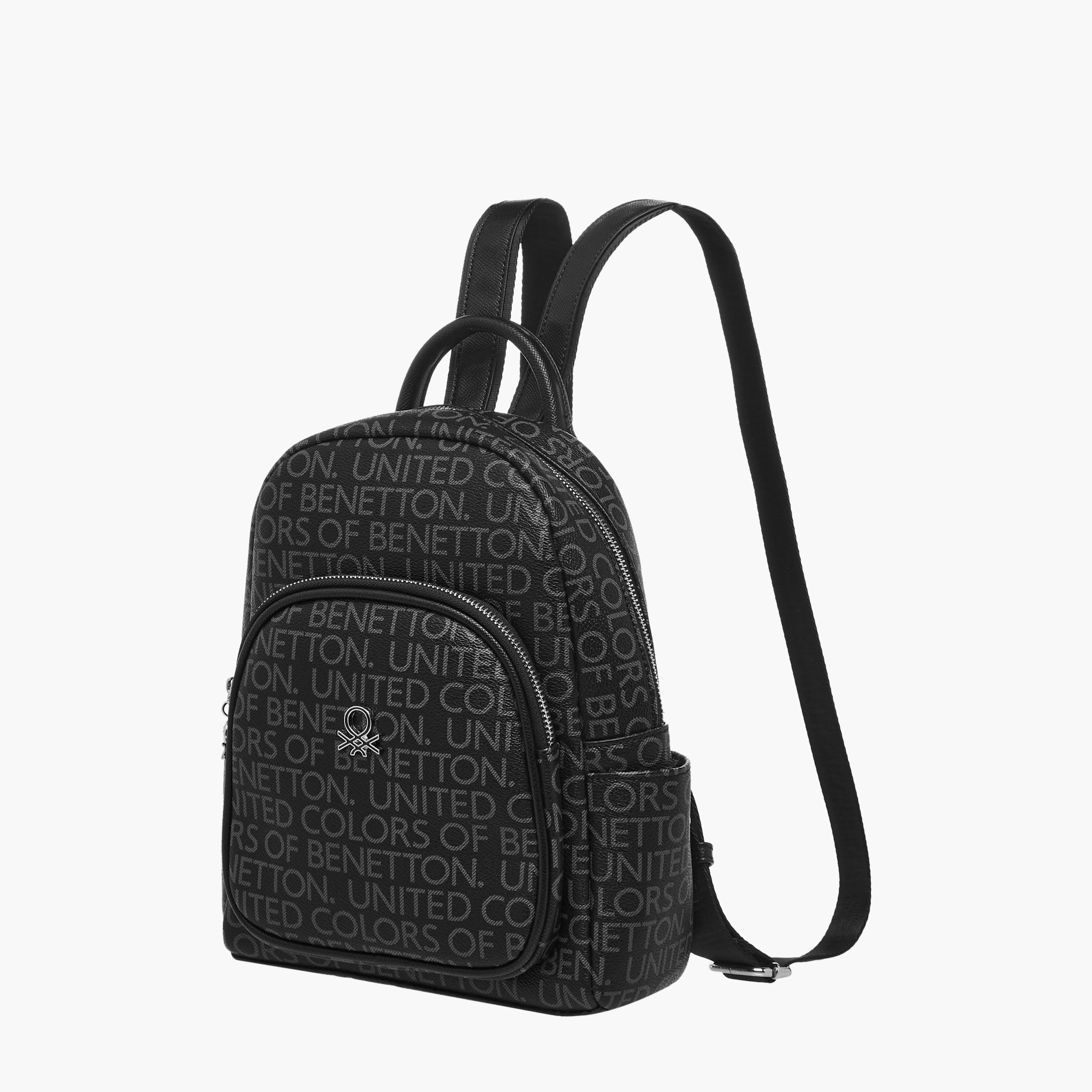 UCB Monogram Print Backpack with Adjustable Shoulder Straps-women-bagsandwallets-backpacks-image-3