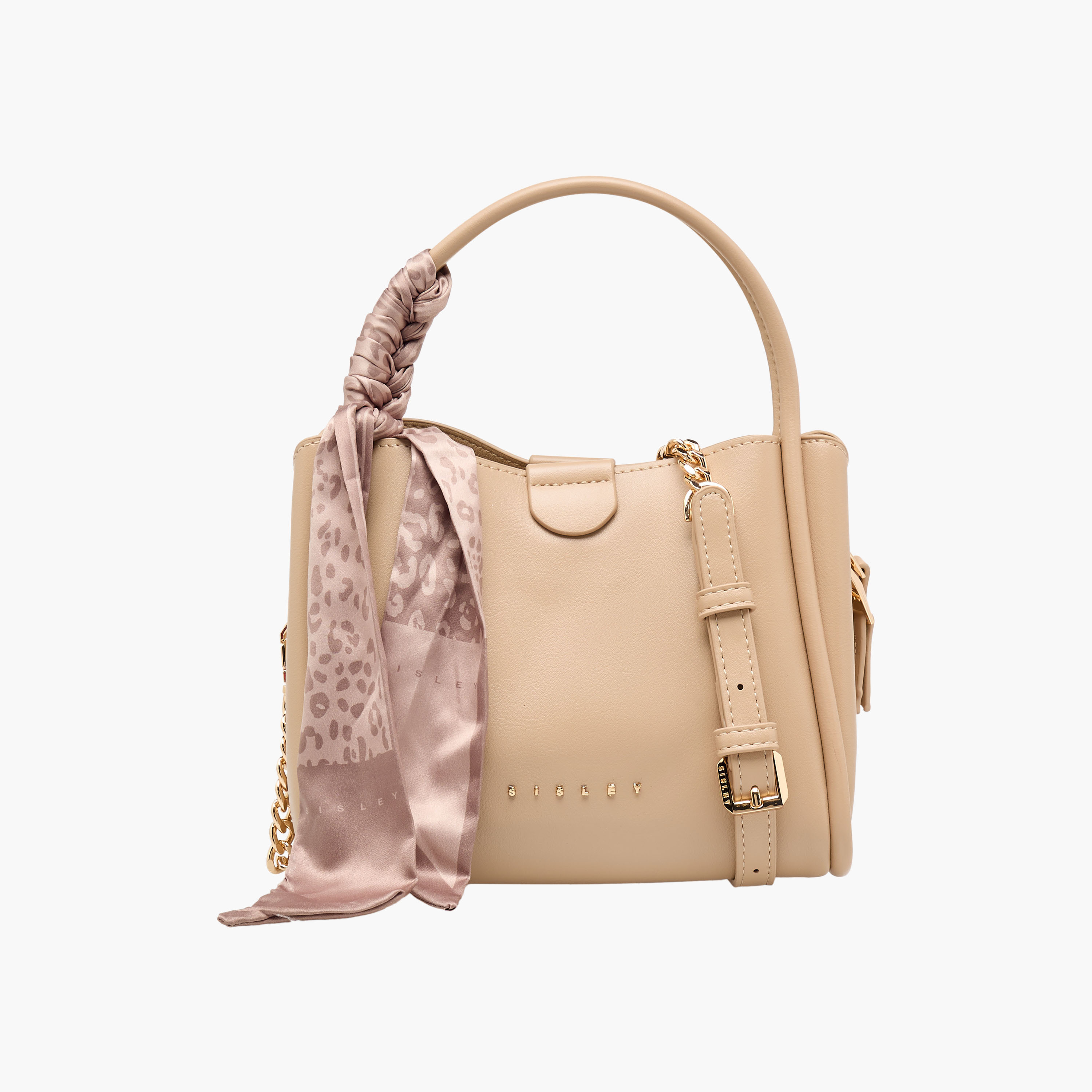 شنطة كروس بودي بارزة الملمس بتفاصيل وشاح وسلسلة من سيسلي-women-bagsandwallets-handbags-image-1