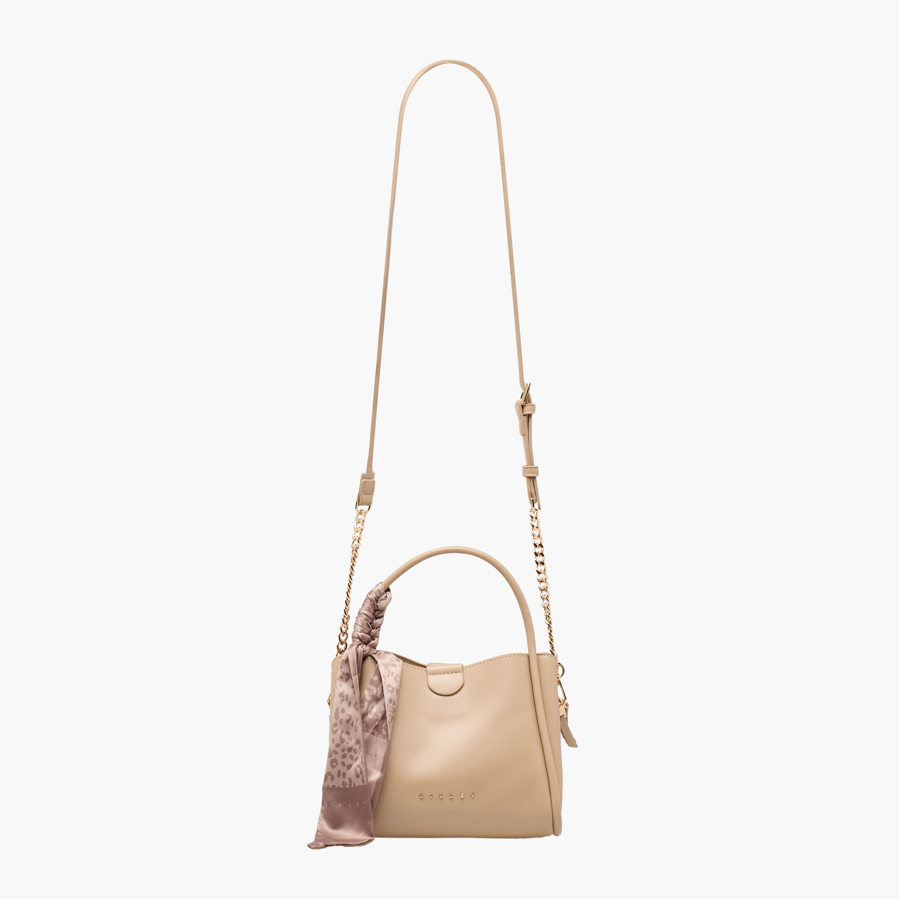 شنطة كروس بودي بارزة الملمس بتفاصيل وشاح وسلسلة من سيسلي-women-bagsandwallets-handbags-image-3