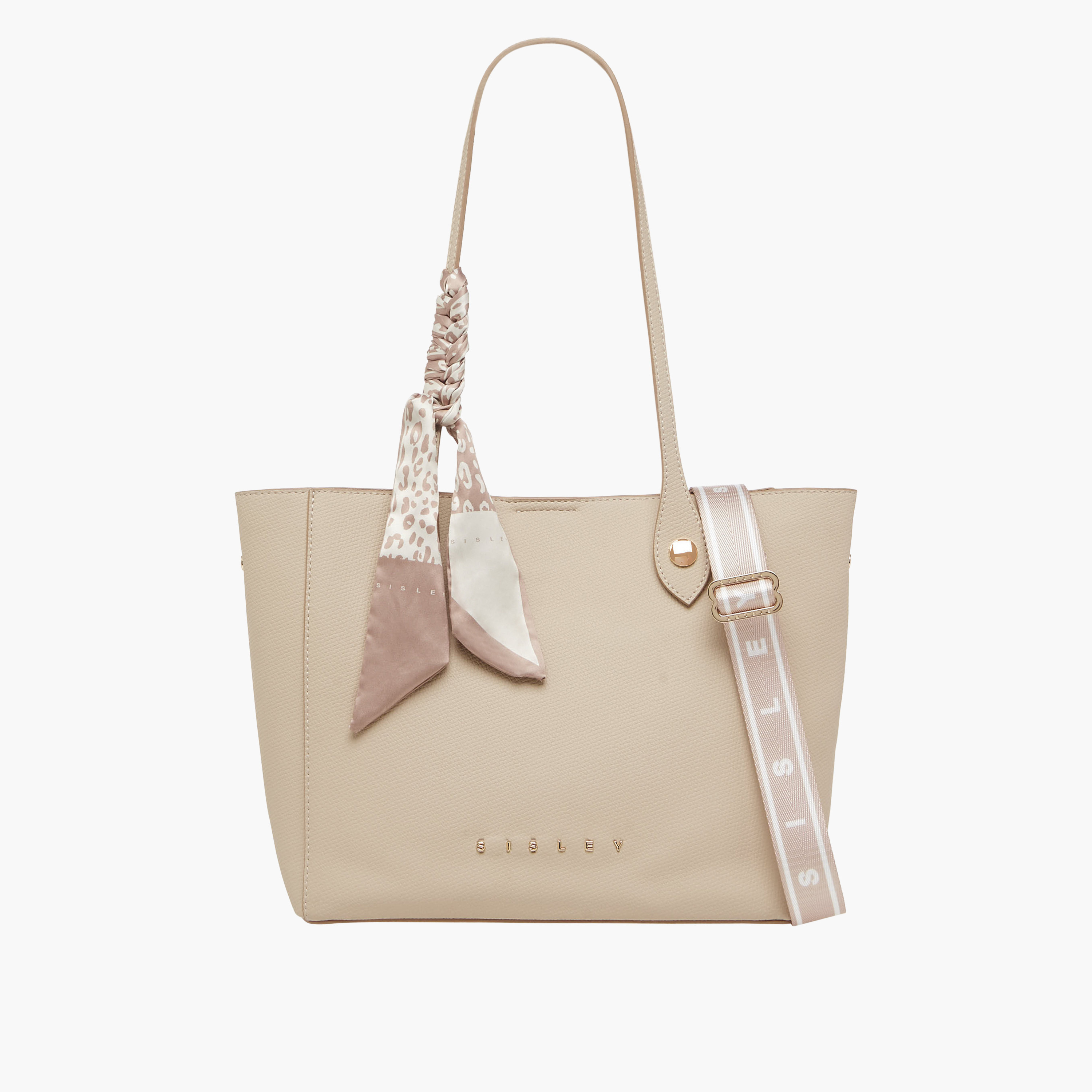 شنطة توت بارزة الملمس بتفاصيل وشاح من سيسلي-women-bagsandwallets-handbags-image-1
