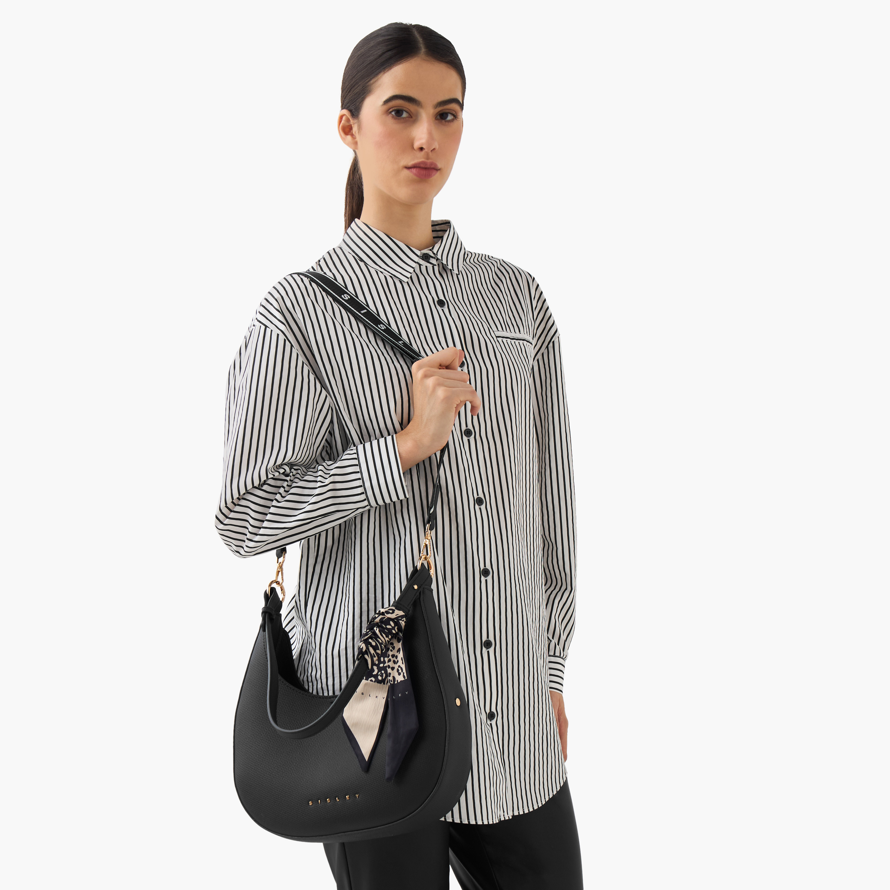شنطة كتف بارزة الملمس بوشاح من سيسلي-women-bagsandwallets-handbags-image-2