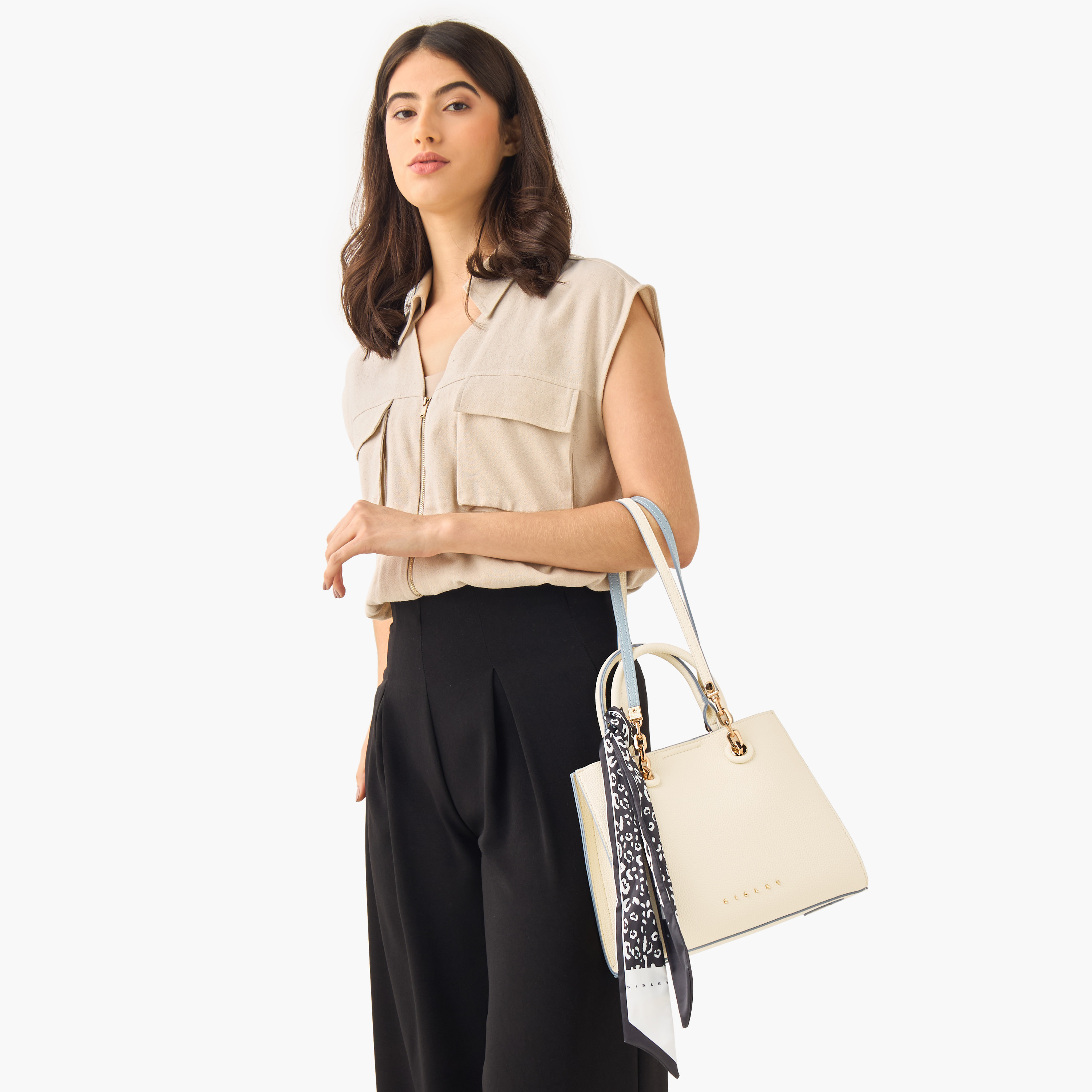 شنطة كروس بودي بارزة الملمس بتفاصيل وشاح من سيسلي-women-bagsandwallets-handbags-image-2