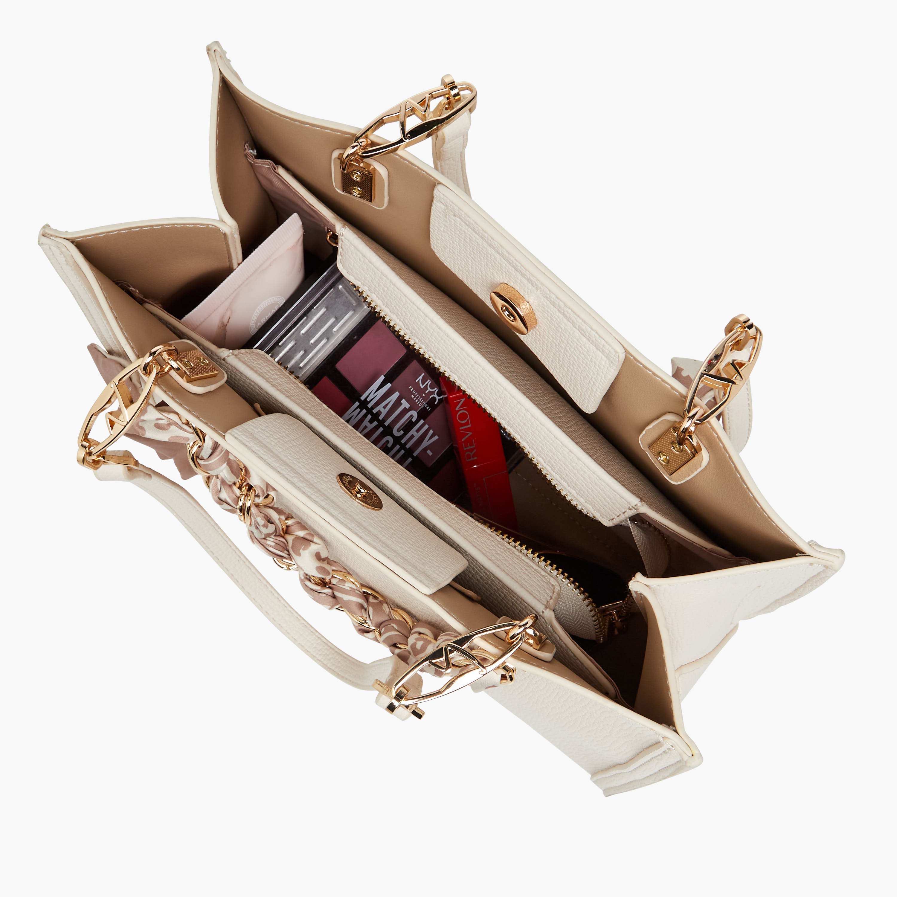 Sisley Scarf Accent Tote Bag with Zip Closure-women-bagsandwallets-handbags-image-8