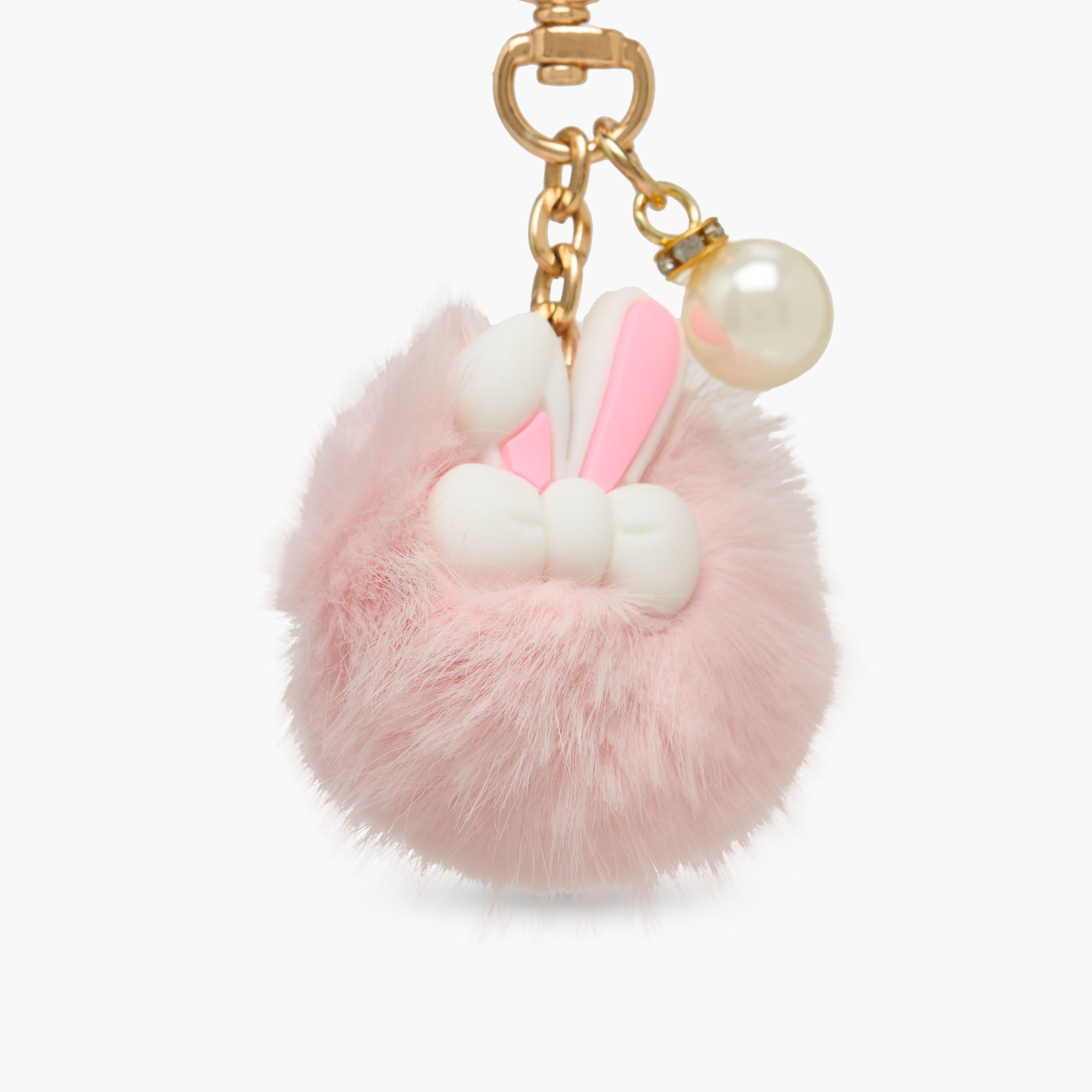 Girls Keyring with Bunny Pom-Pom Charm-girls-accessories-keyringsandbagcharms-image-3