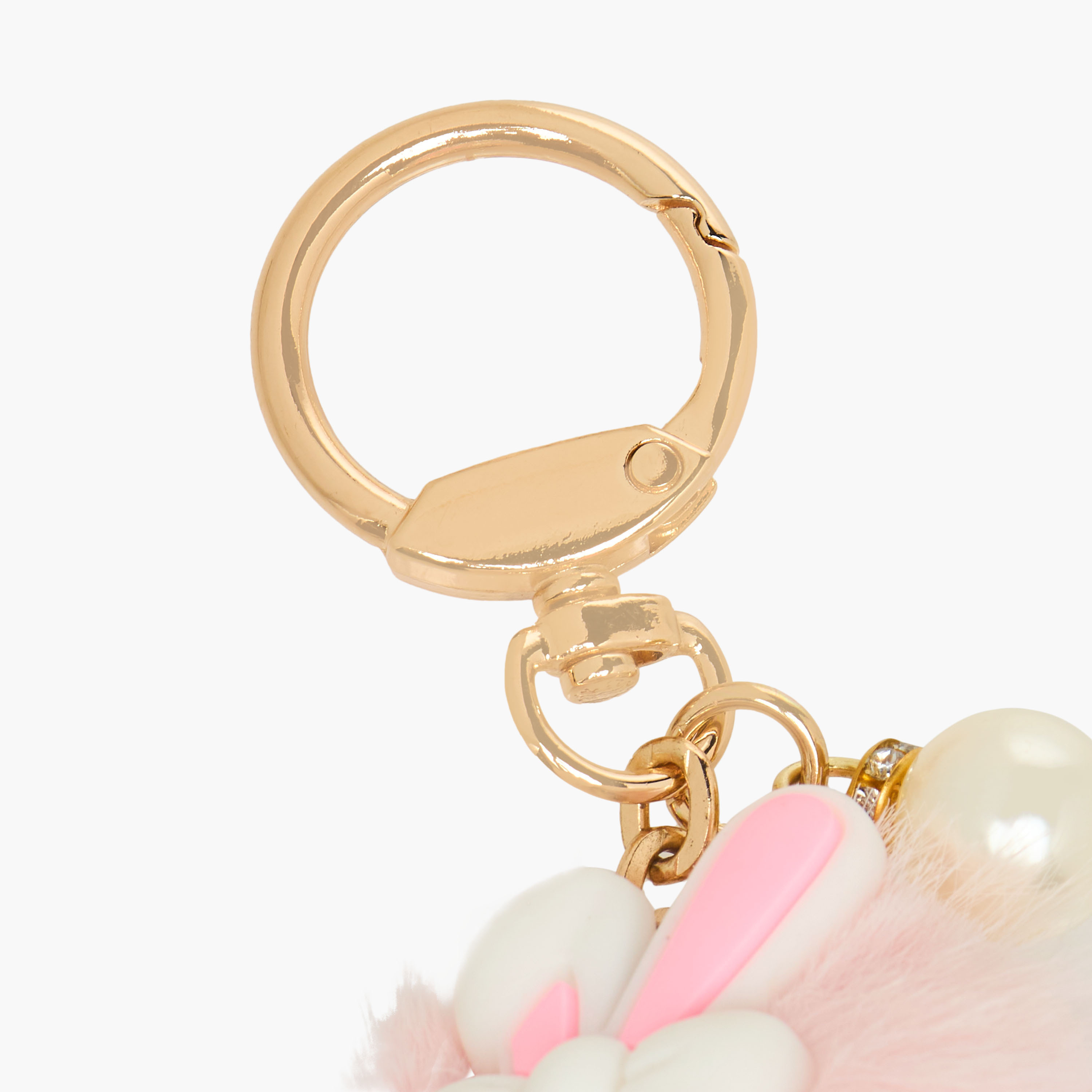 Girls Keyring with Bunny Pom-Pom Charm-girls-accessories-keyringsandbagcharms-image-4