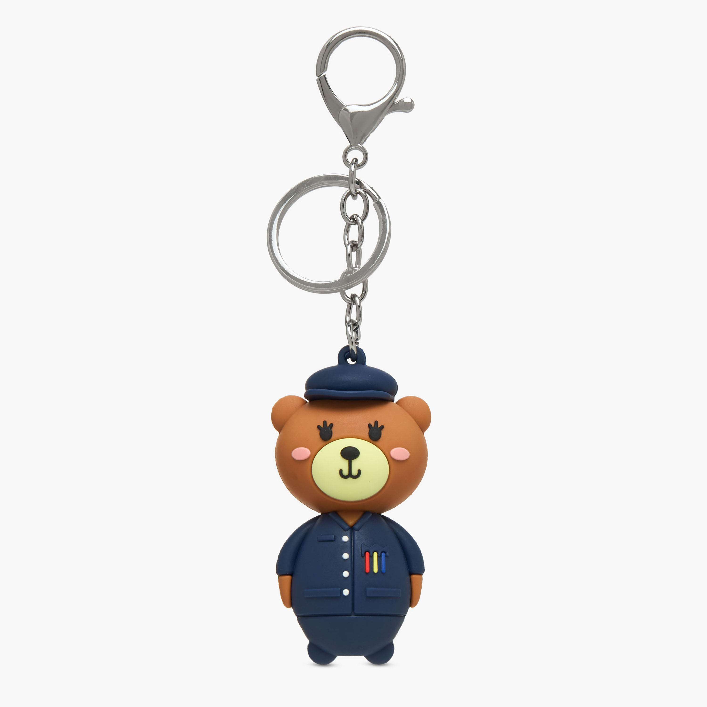 Girls Key Ring with Bear Charm-girls-accessories-keyringsandbagcharms-image-1