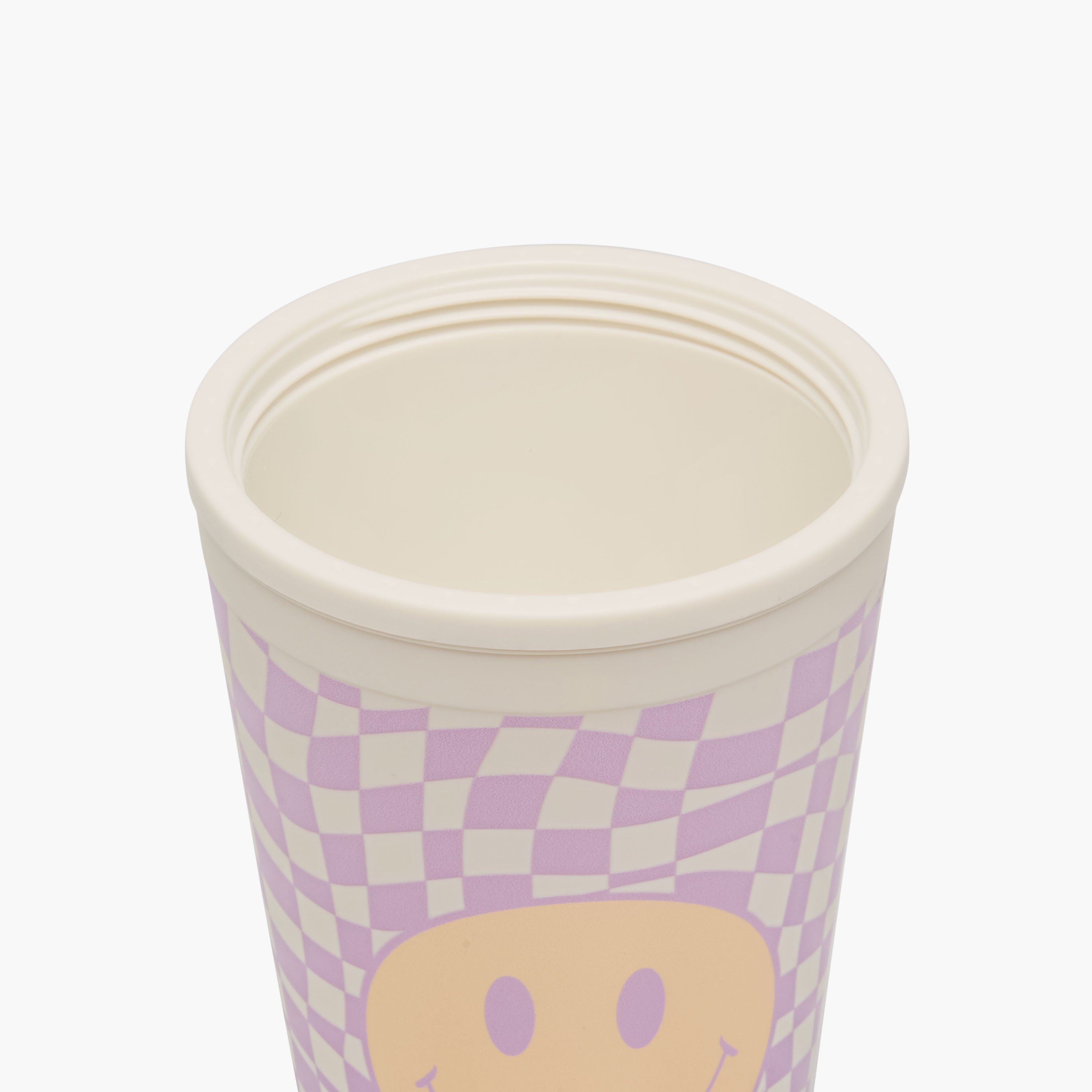 Smiley Print Double Wall Tumbler with Straw - 450 ml-school-waterbottles-image-5