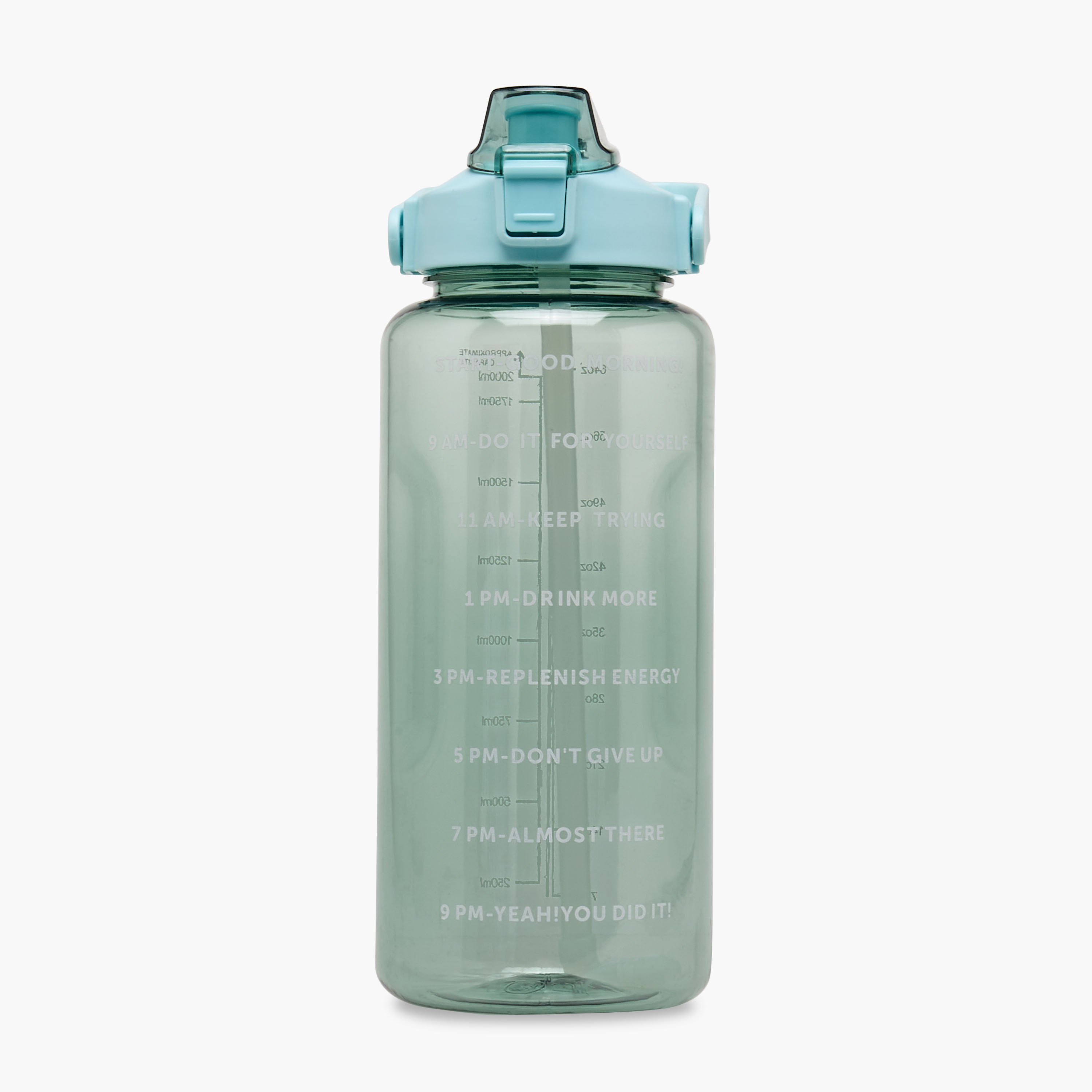 Time Print Single Wall Water Bottle - 2 L-household-dining-drinkserveware-bottles-image-1