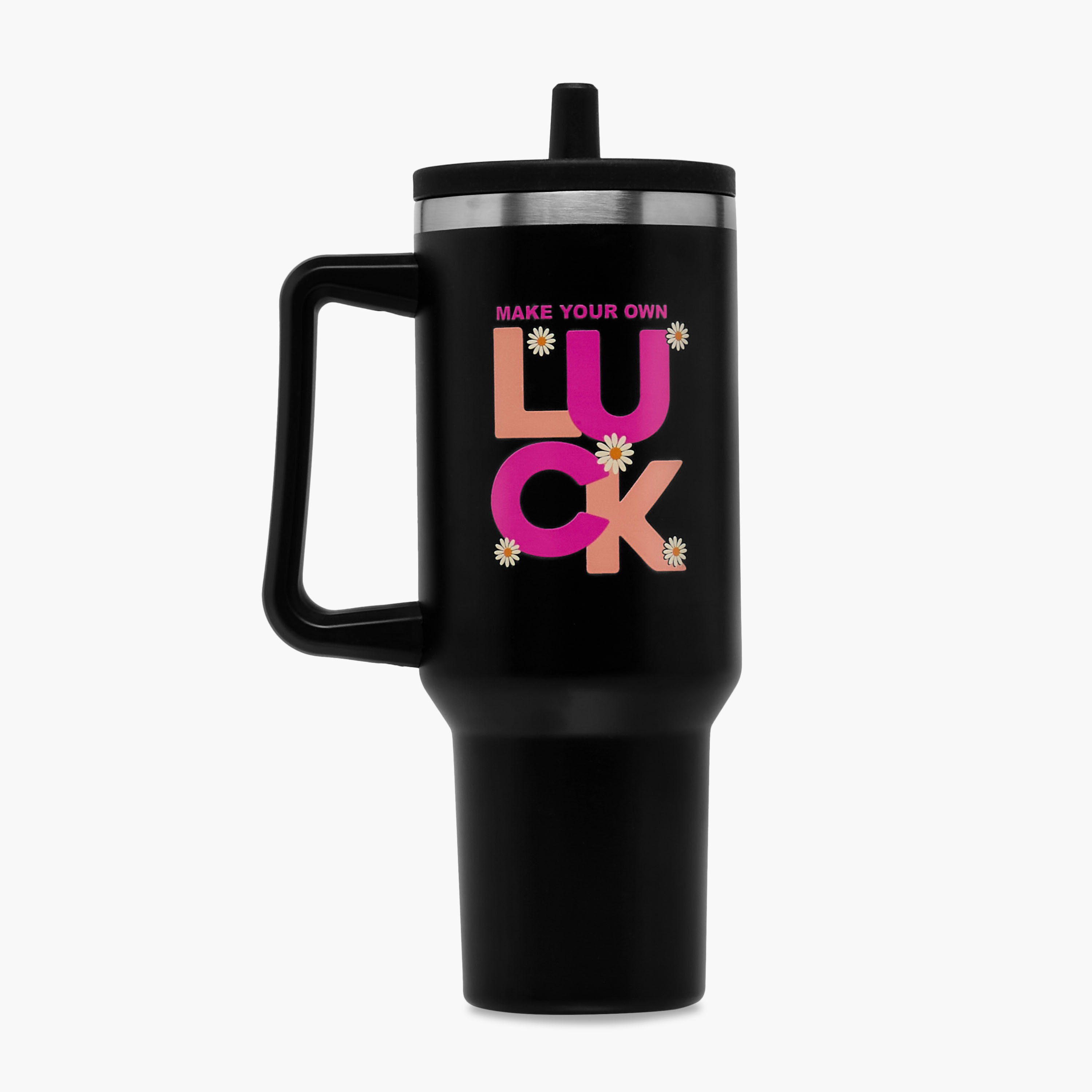 Luck Print Double Wall Vaccum Sipper - 1.2 L-school-waterbottles-image-1