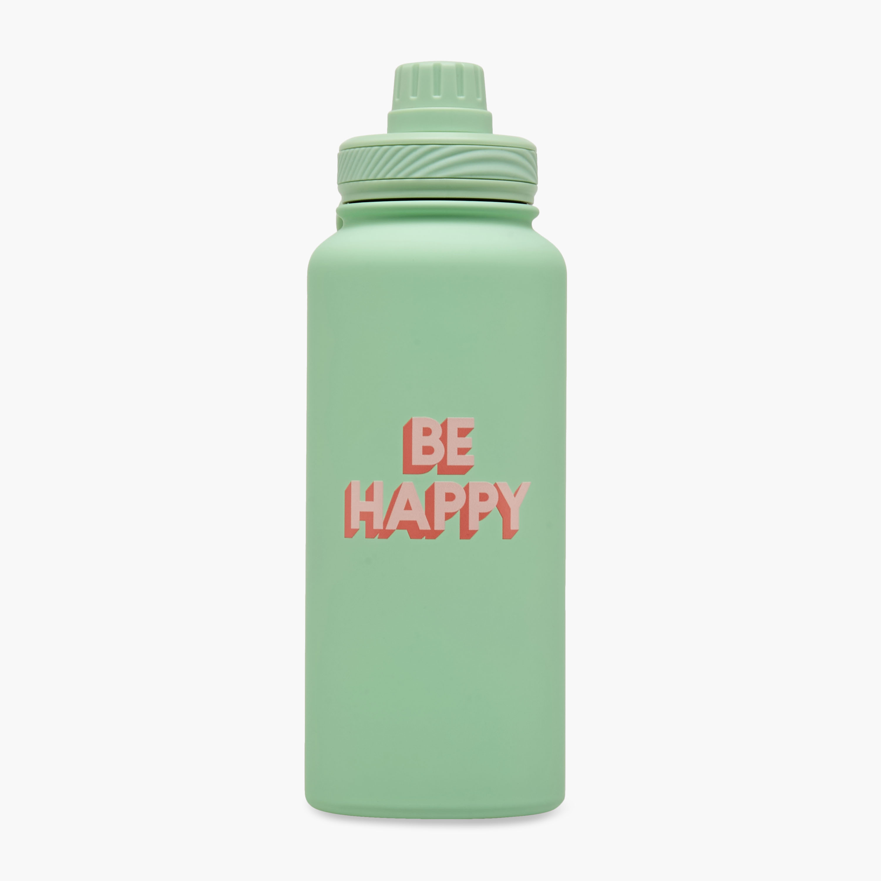 Be Happy Print Double Wall Water Bottle - 1 L-school-waterbottles-image-1