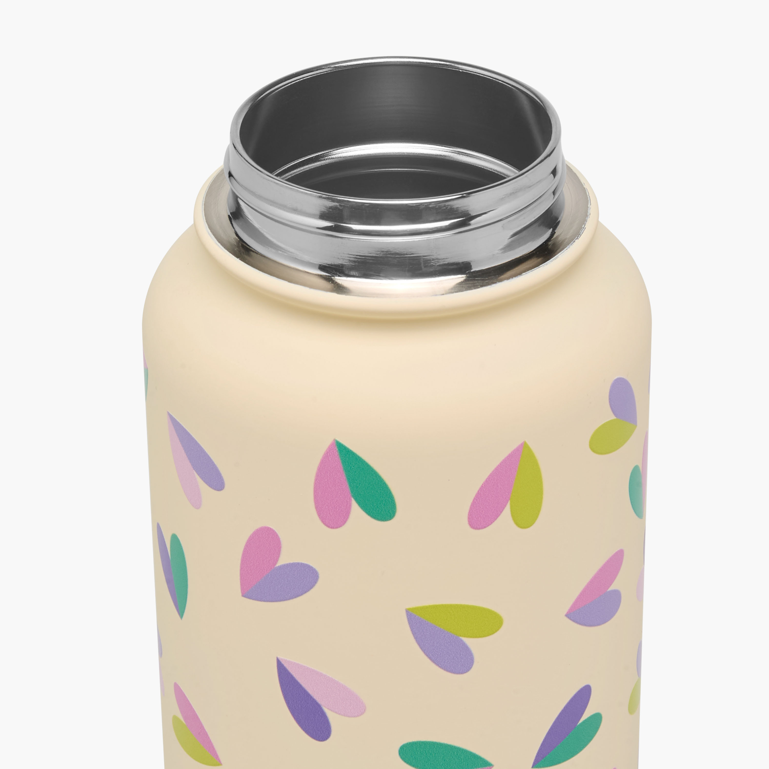 Heart Print Double Wall Water Bottle - 1 L-school-waterbottles-image-5