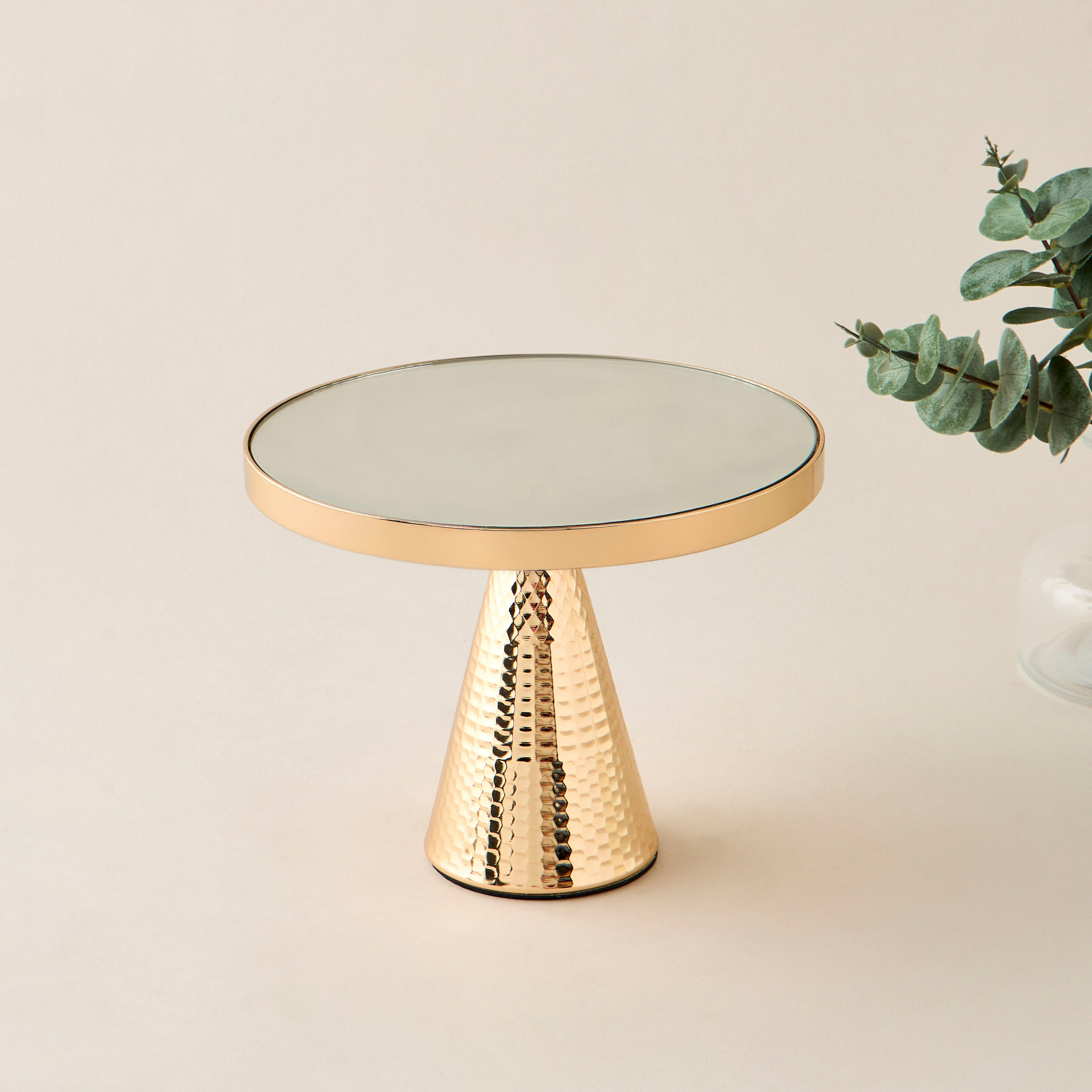 Decorative Stand with Glass Base - 21x15 cms-household-decor-boxesandtrays-image-1