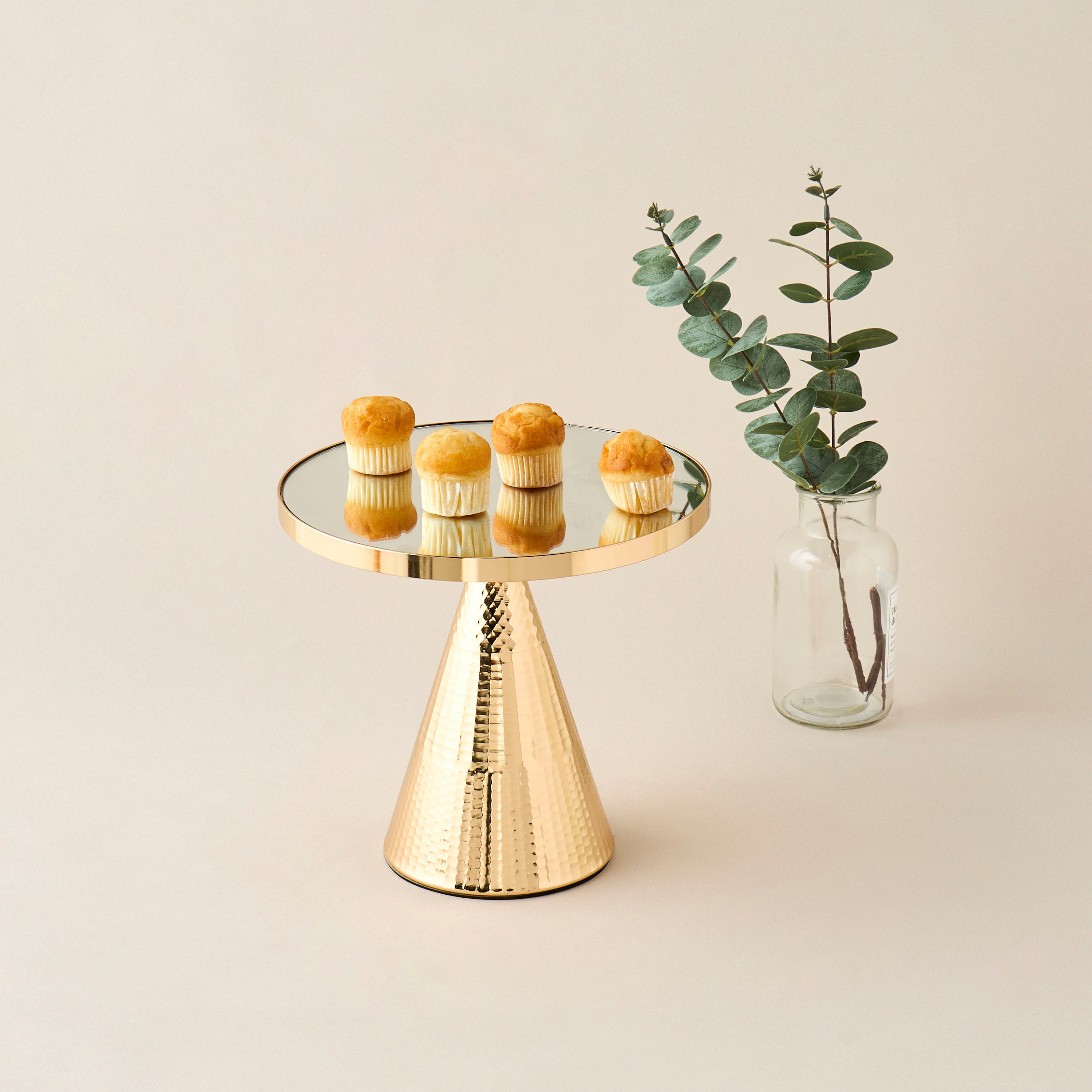 Decorative Stand with Glass Base - 26x23 cms-household-decor-boxesandtrays-image-2