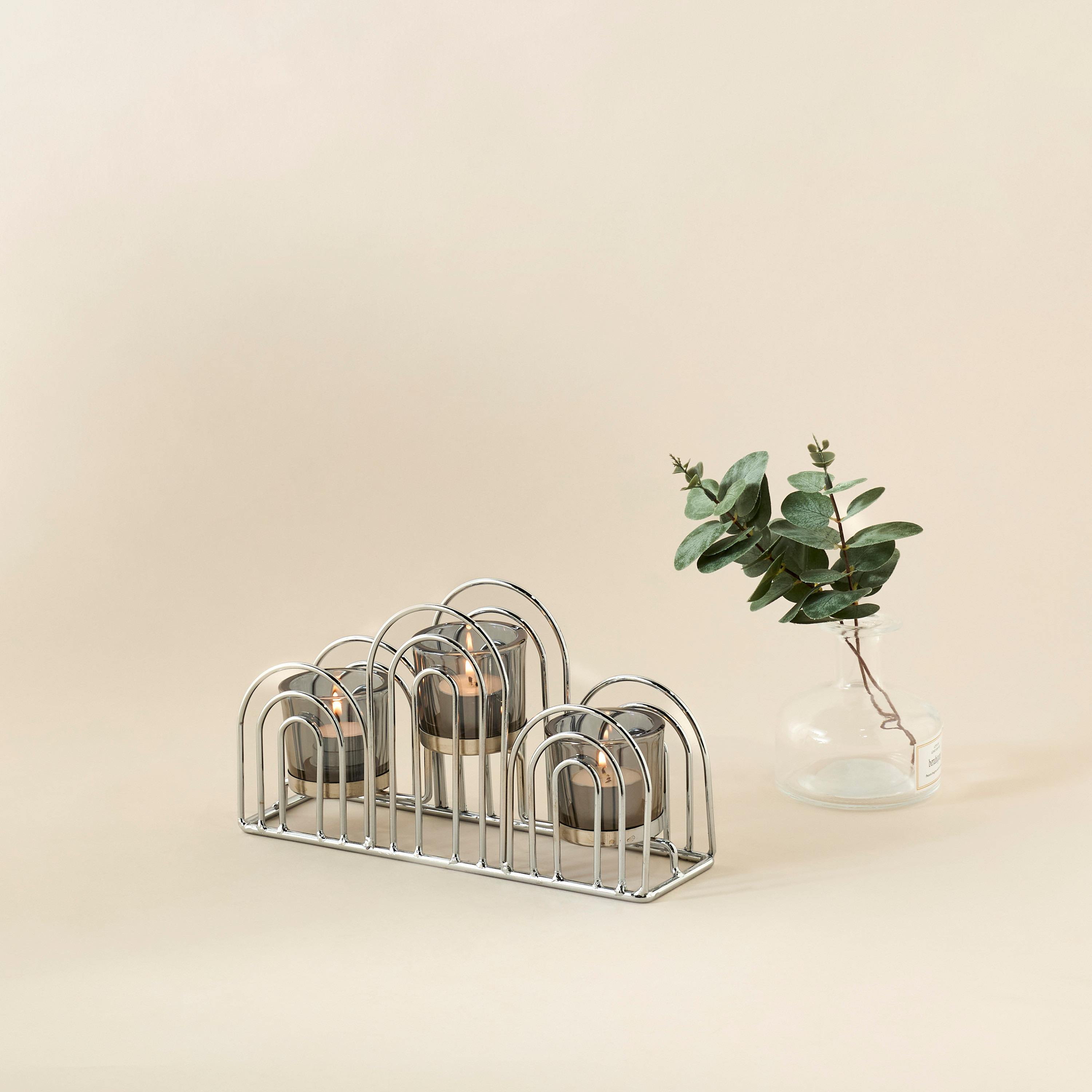 Metallic Tealight Candleholder - 15 cms-household-decor-candleholdersandlanterns-image-2