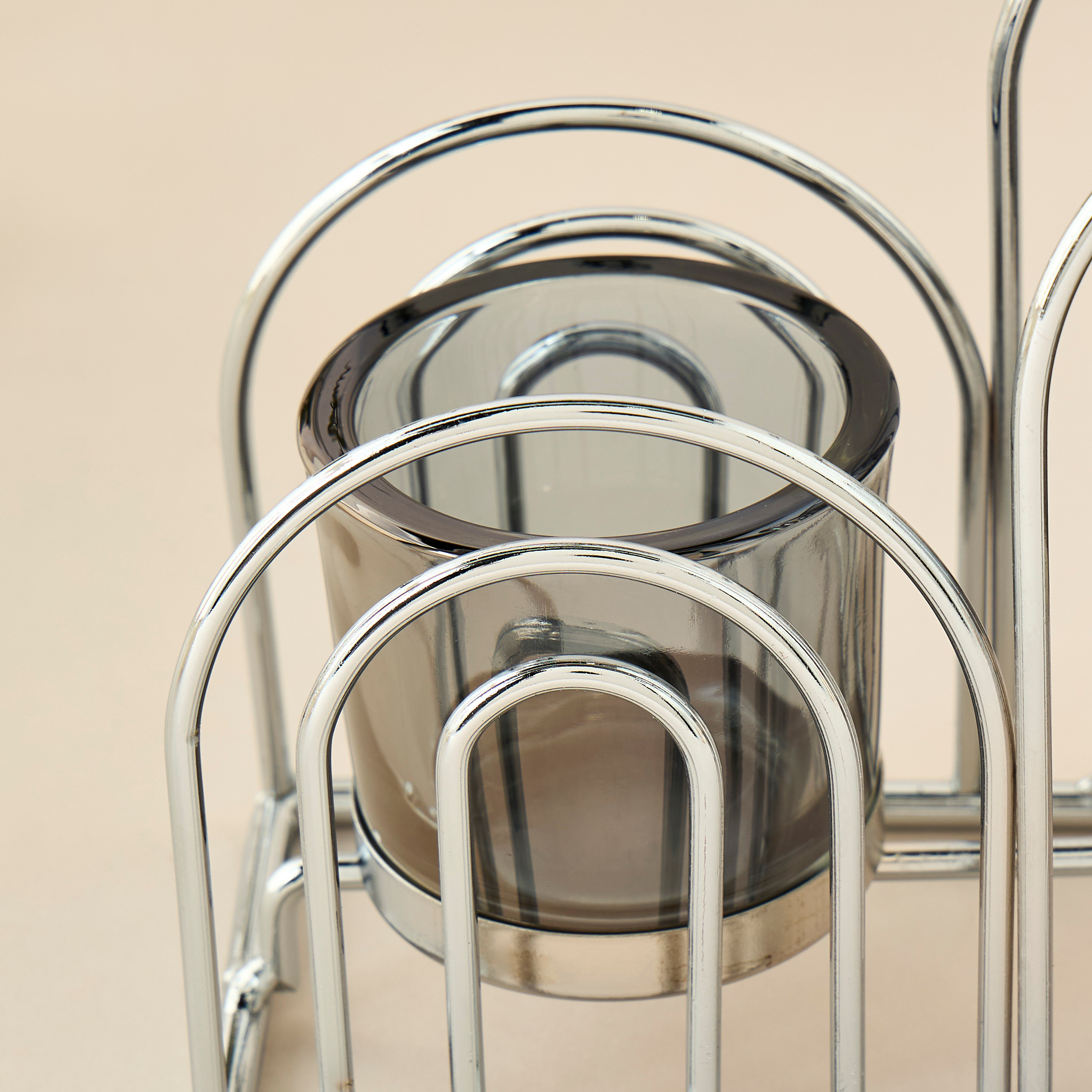 Metallic Tealight Candleholder - 15 cms-household-decor-candleholdersandlanterns-image-4