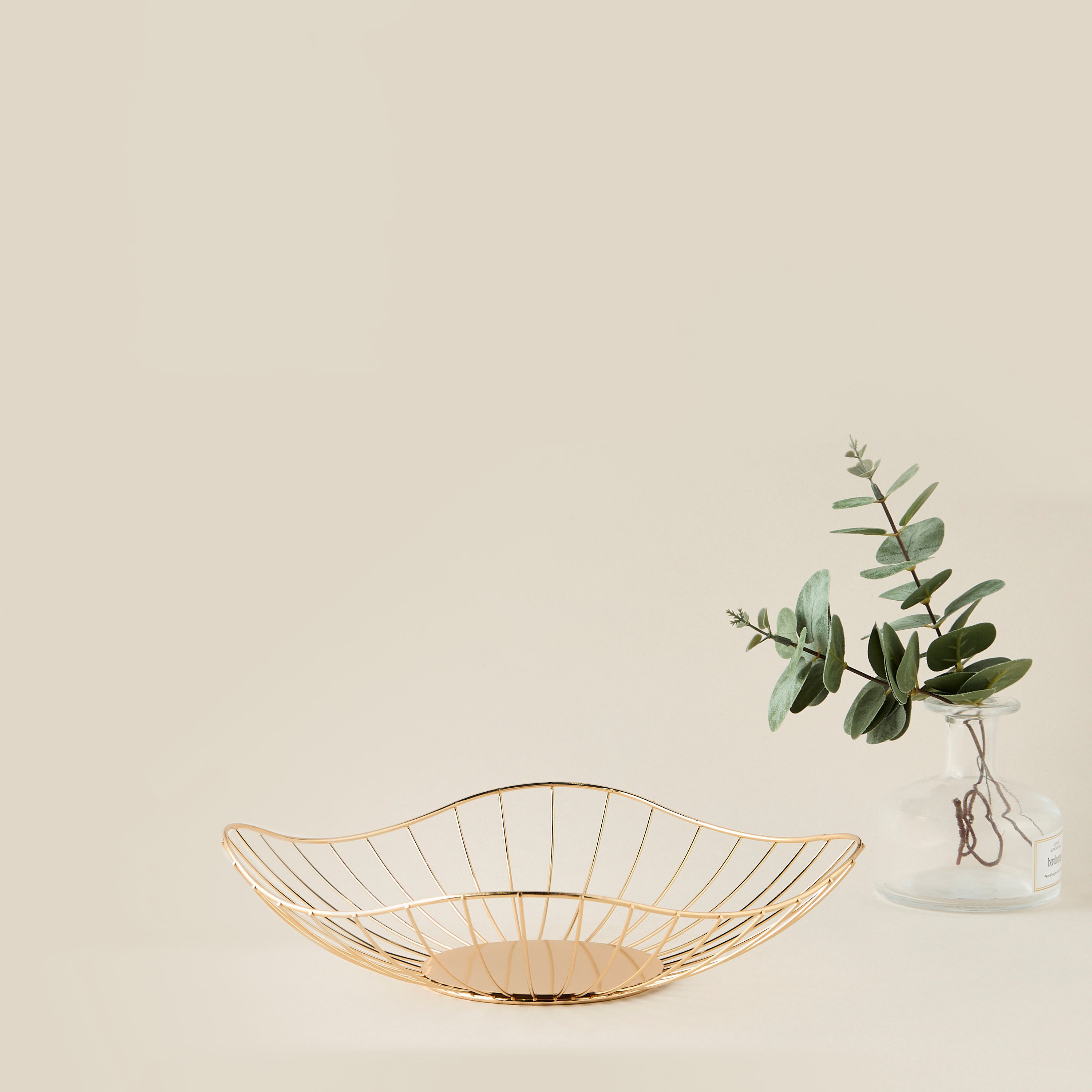 Decorative Metallic Basket - 27x7 cms-household-storage-storagesolutions-storageboxesandbaskets-image-1