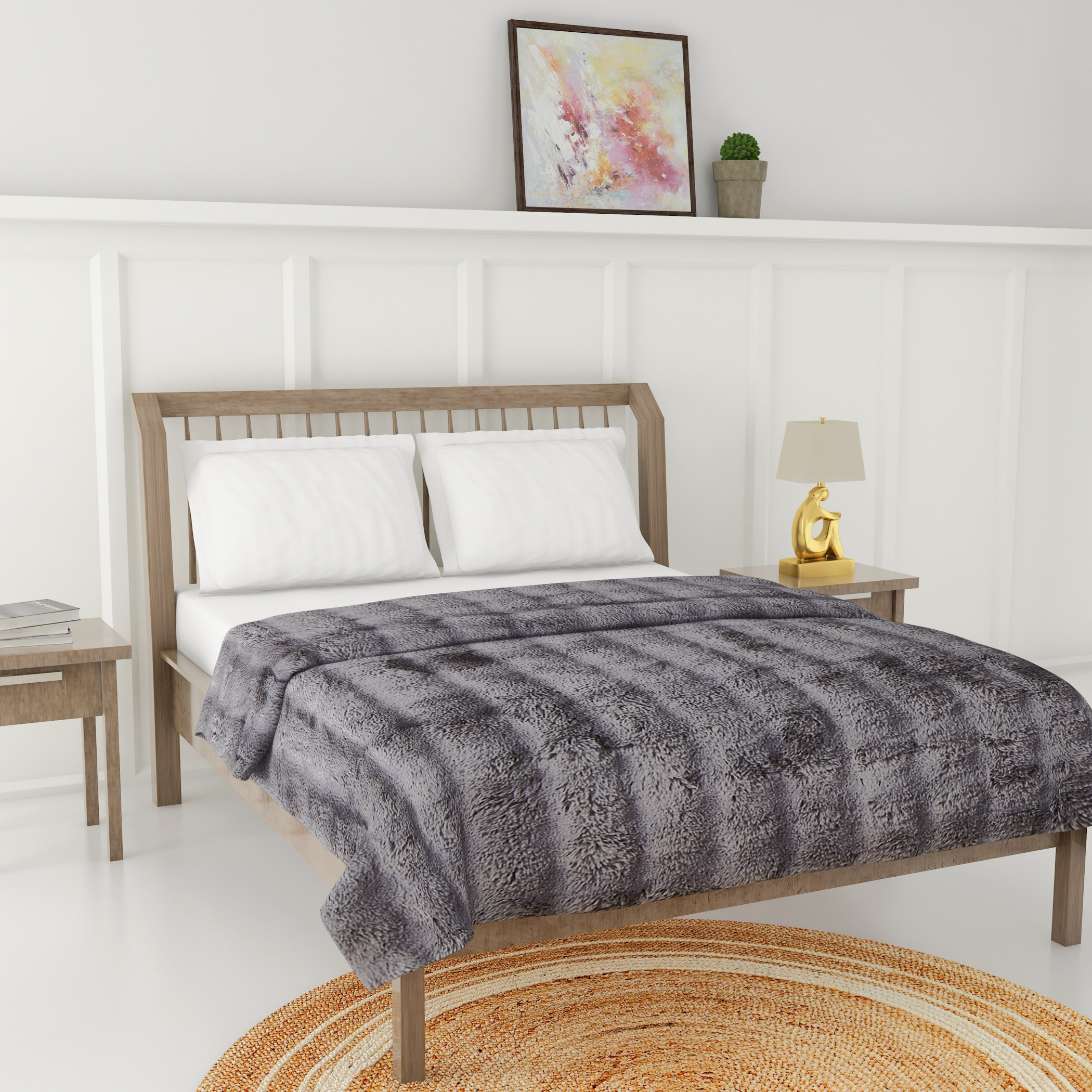 بطانية فرو صناعي من بابل-  150x200 سم-household-bedding-blankets-image-2