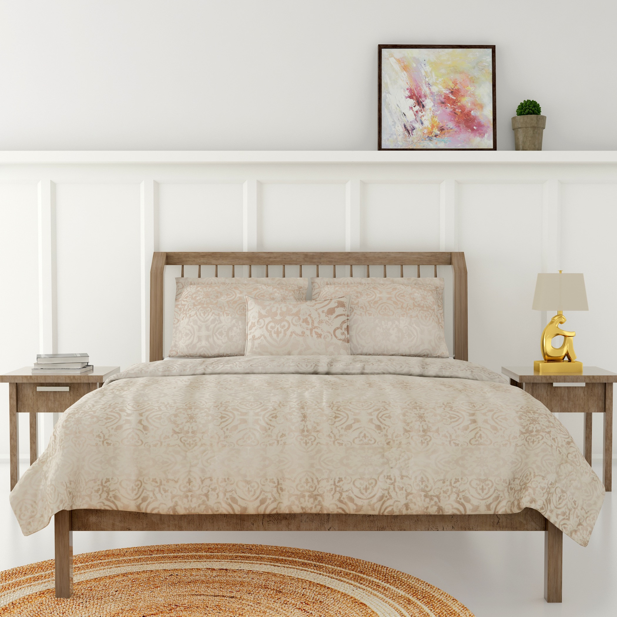 Gia Como - Jacquard Comforter -Grey -household-bedding-comfortersandbedspreads-comforters-image-1