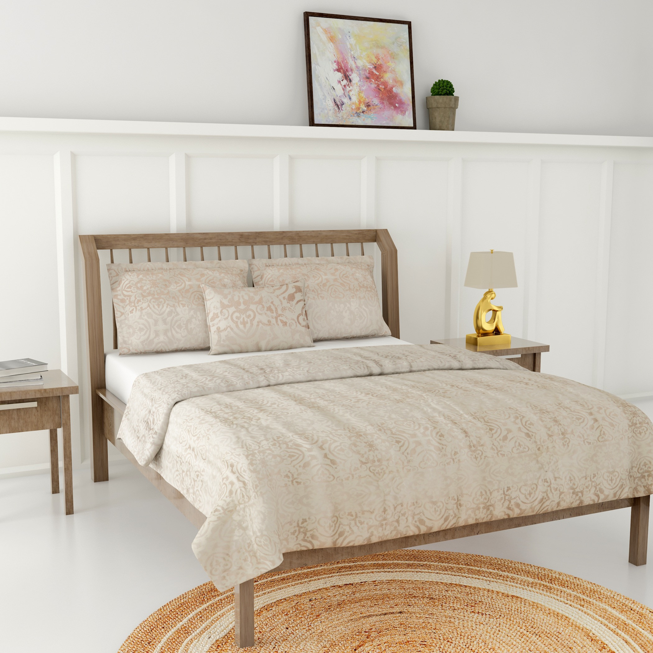 Gia Como - Jacquard Comforter -Grey -household-bedding-comfortersandbedspreads-comforters-image-2