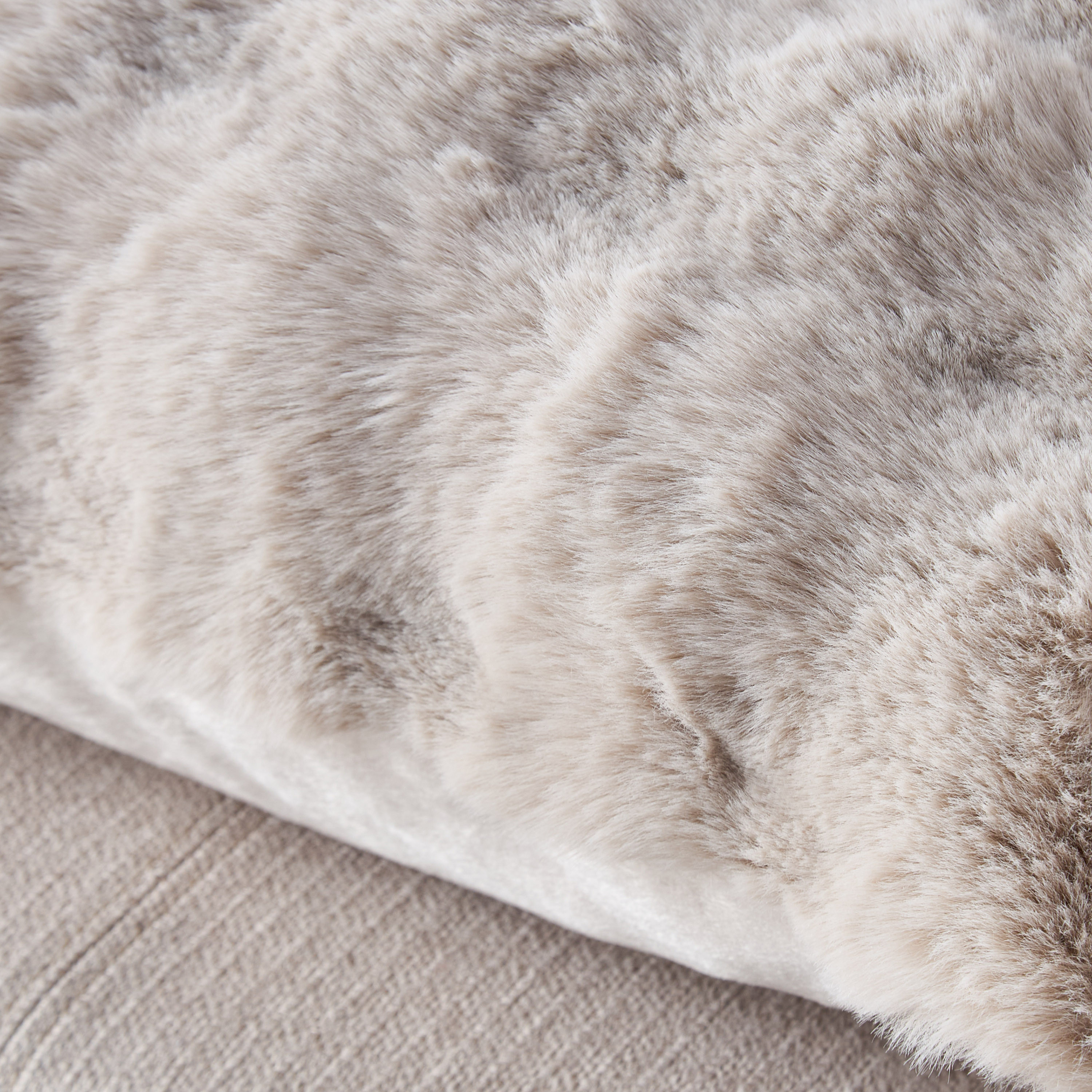 Gia Como - Bubble Rabbit Fur Cushion - Oyster† -household-cushionsandthrows-filledcushions-decorativecushions-image-3