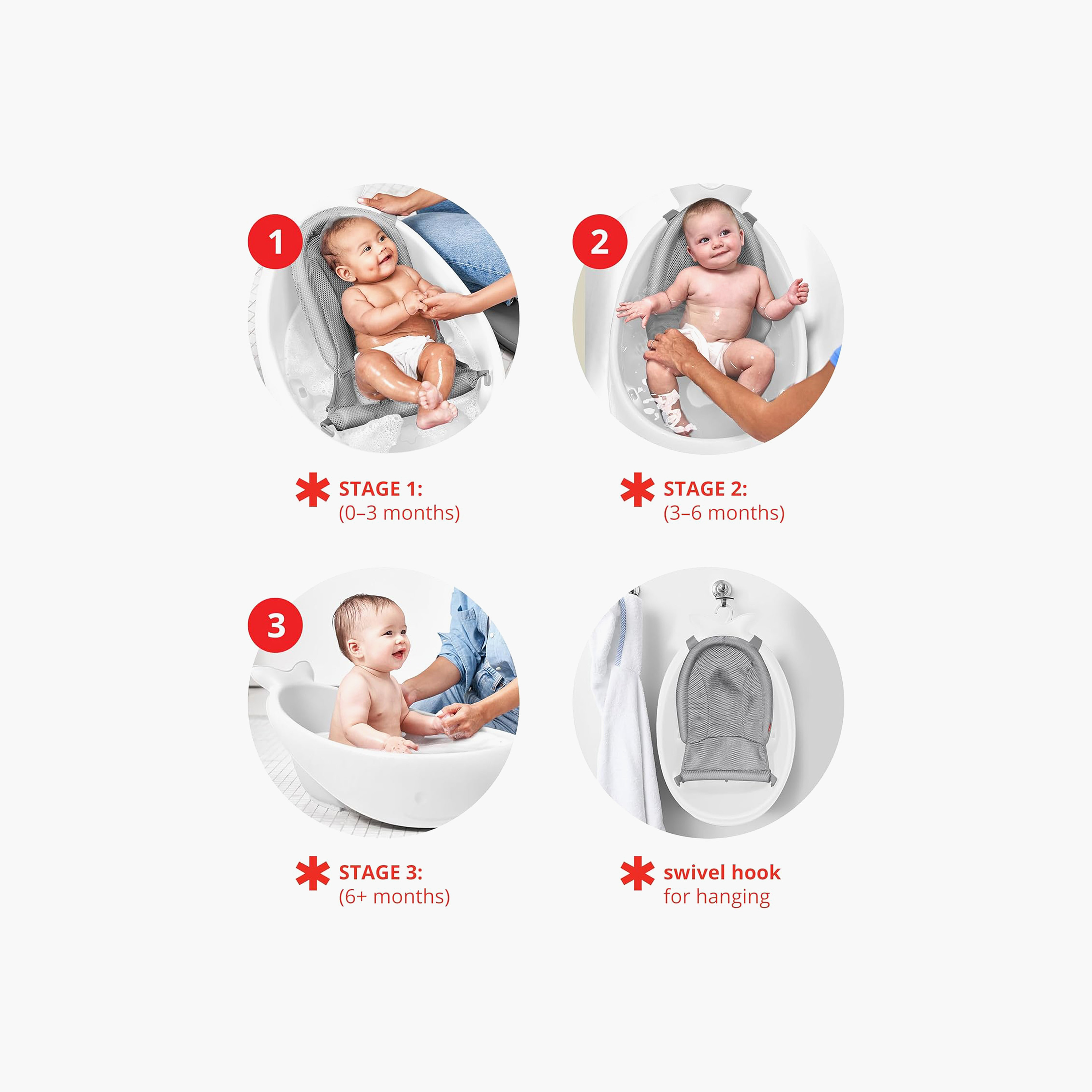 Skip Hop Moby 3-Stage Smart Sling Tub-baby-bathandcare-bathtubs-image-3