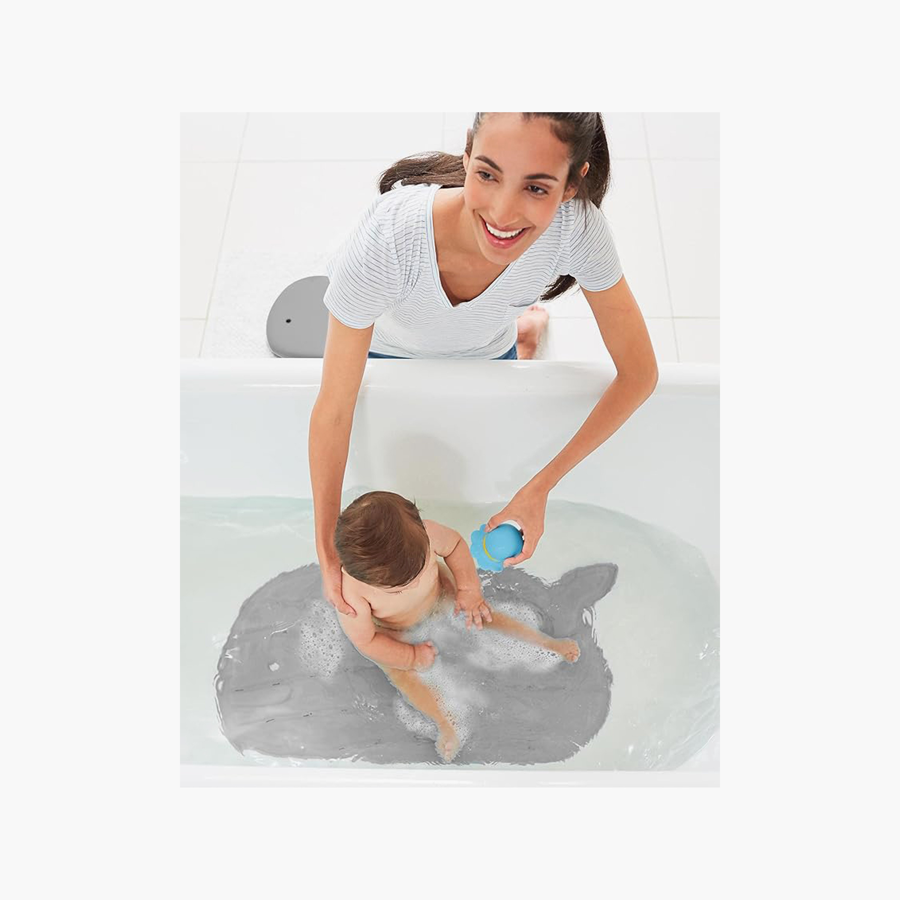 Skip Hop Moby Bath Mat - Grey-baby-bathandcare-bathtubs-image-4