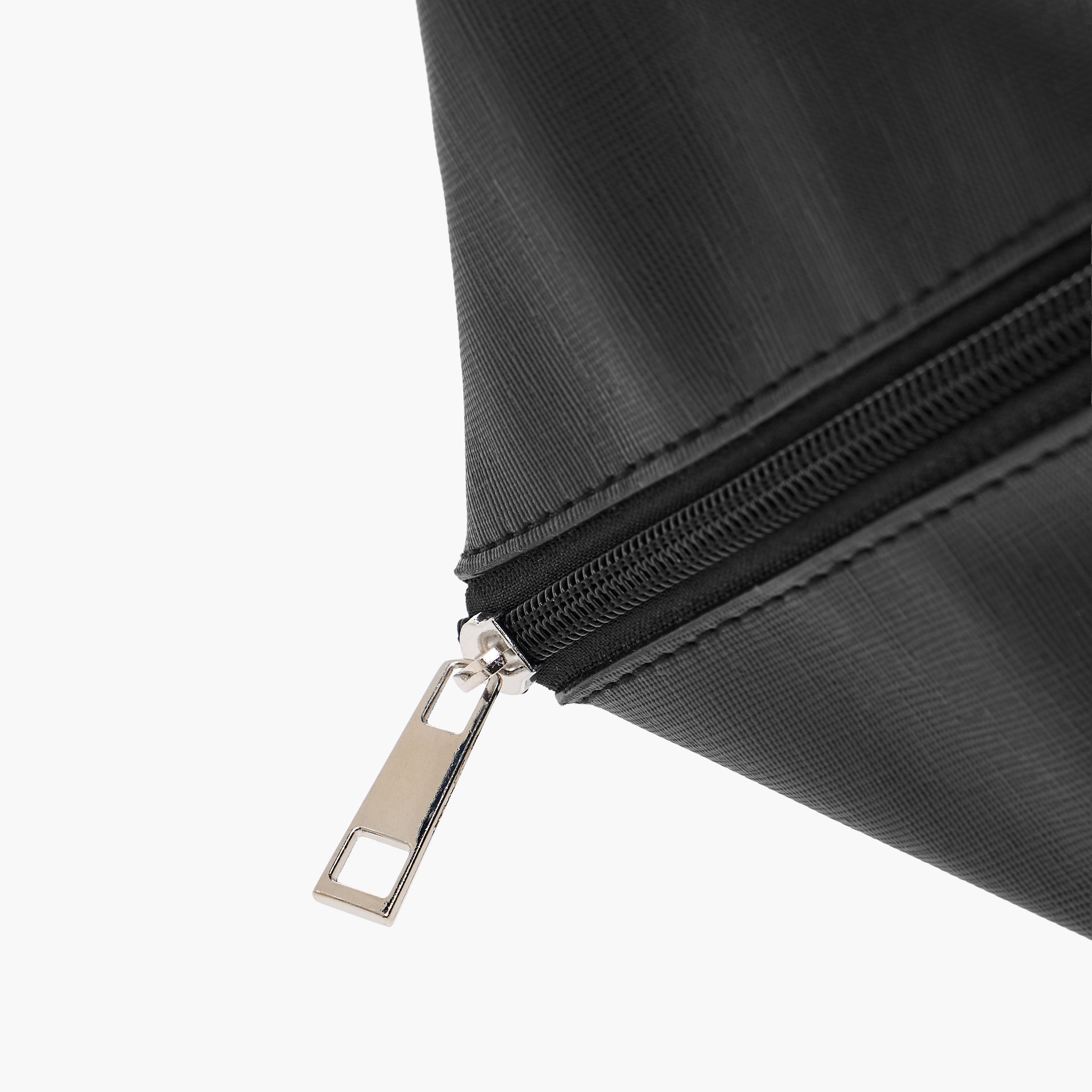 Textured Cosmetic Pouch with Zip Closure - 12.7x12.7x24 cms-women-watchesandjewellery-jewellery-storage-image-6