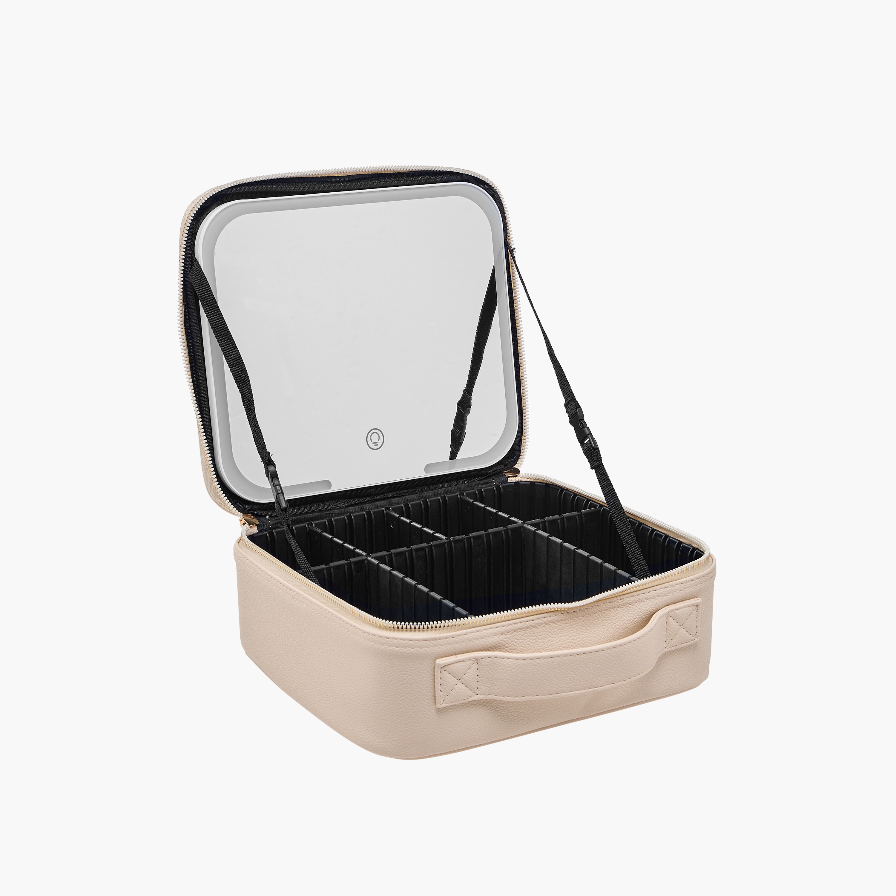 Cosmetic Pouch with LED Light and Mirror - 25x23x10 cms-women-watchesandjewellery-jewellery-storage-image-5