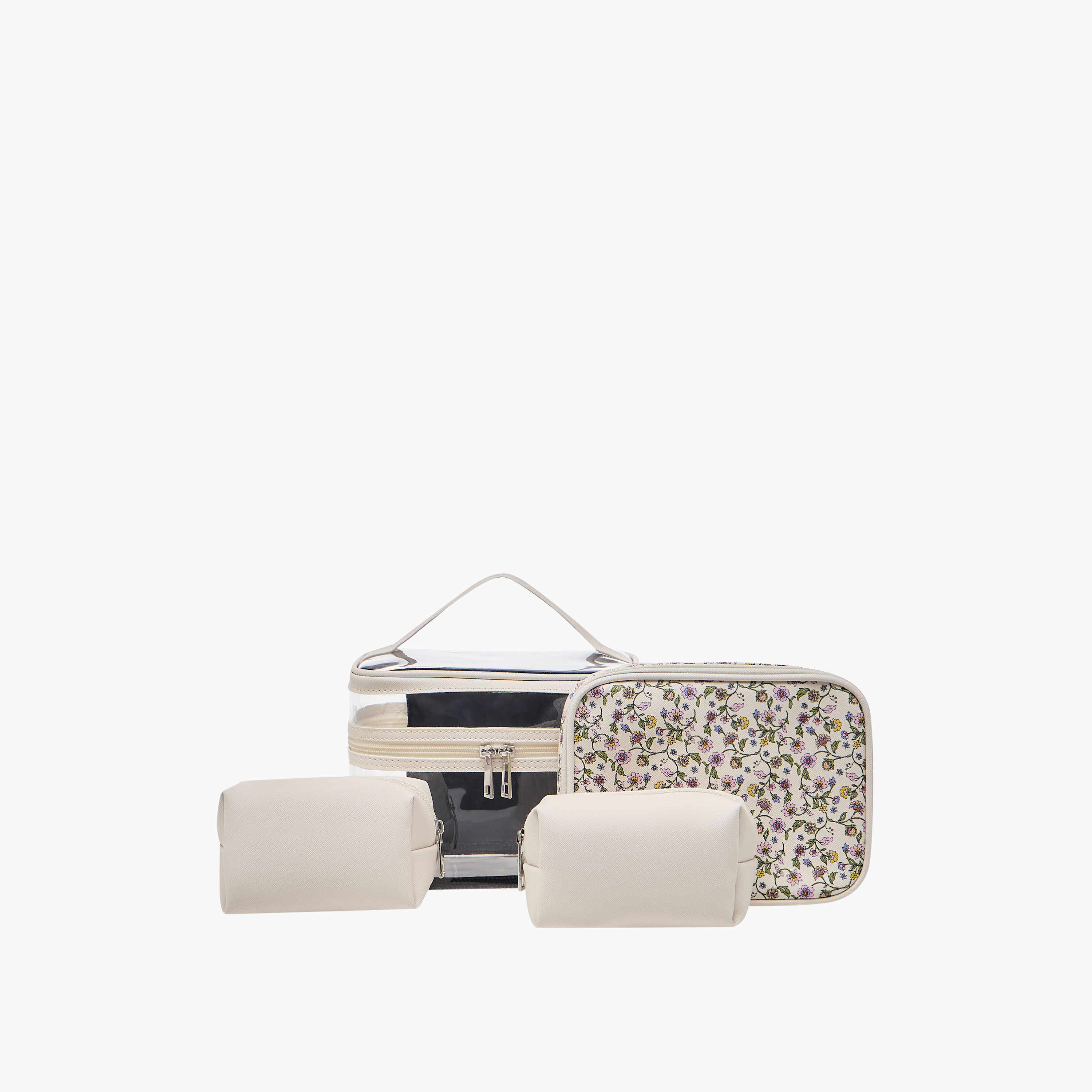 Cosmetic Pouch with Assorted Design - Set of 4-women-watchesandjewellery-jewellery-storage-image-1