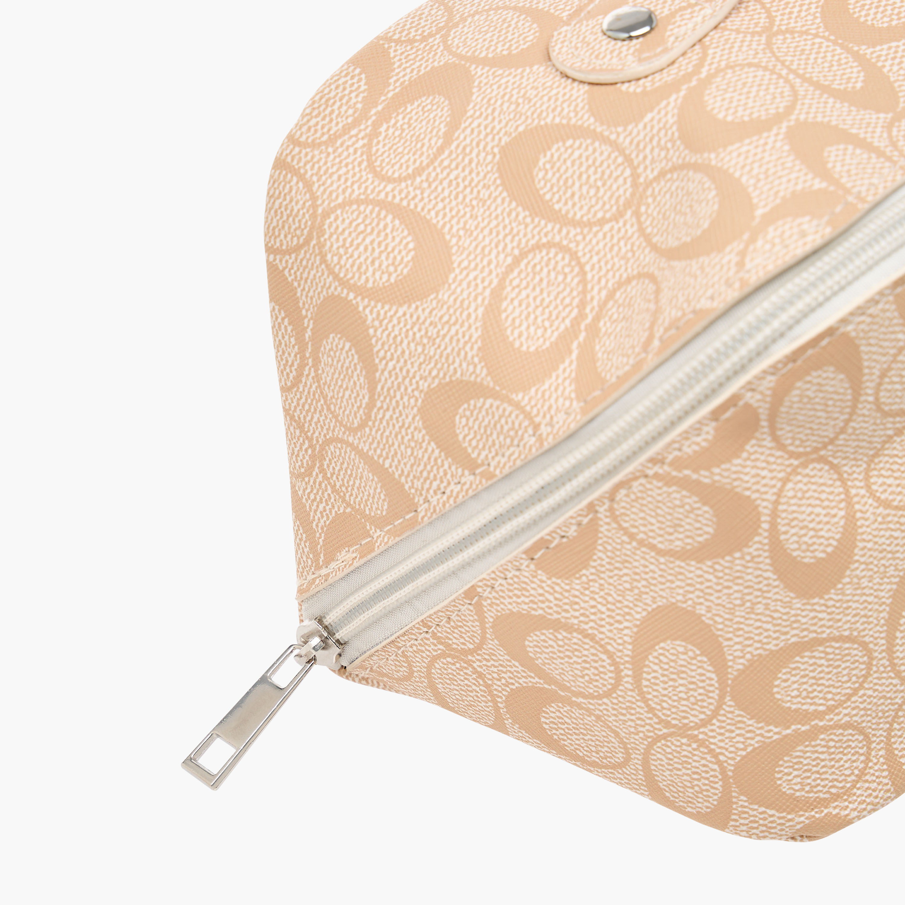 Monogram Print Cosmetics Bag with Handle - 24x12x12 cms-beautyandpersonalcare-makeup-brushesandaccessories-makeuppouches-image-6