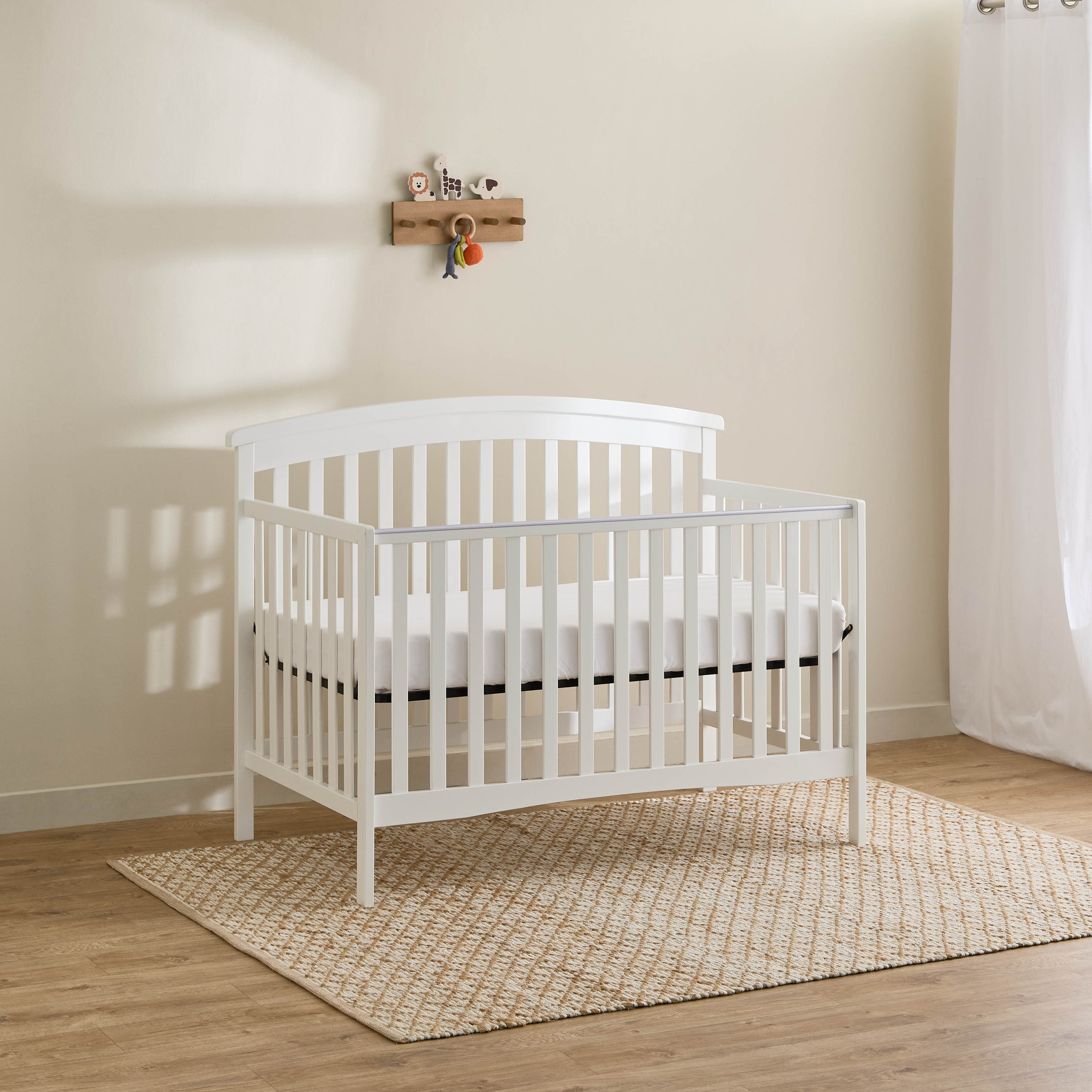 Juniors Julian Crib with Adjustable Height and Guard Rails (Up to 36 months)-baby-nursery-furniture-cribsandbeds-babycribs-image-4