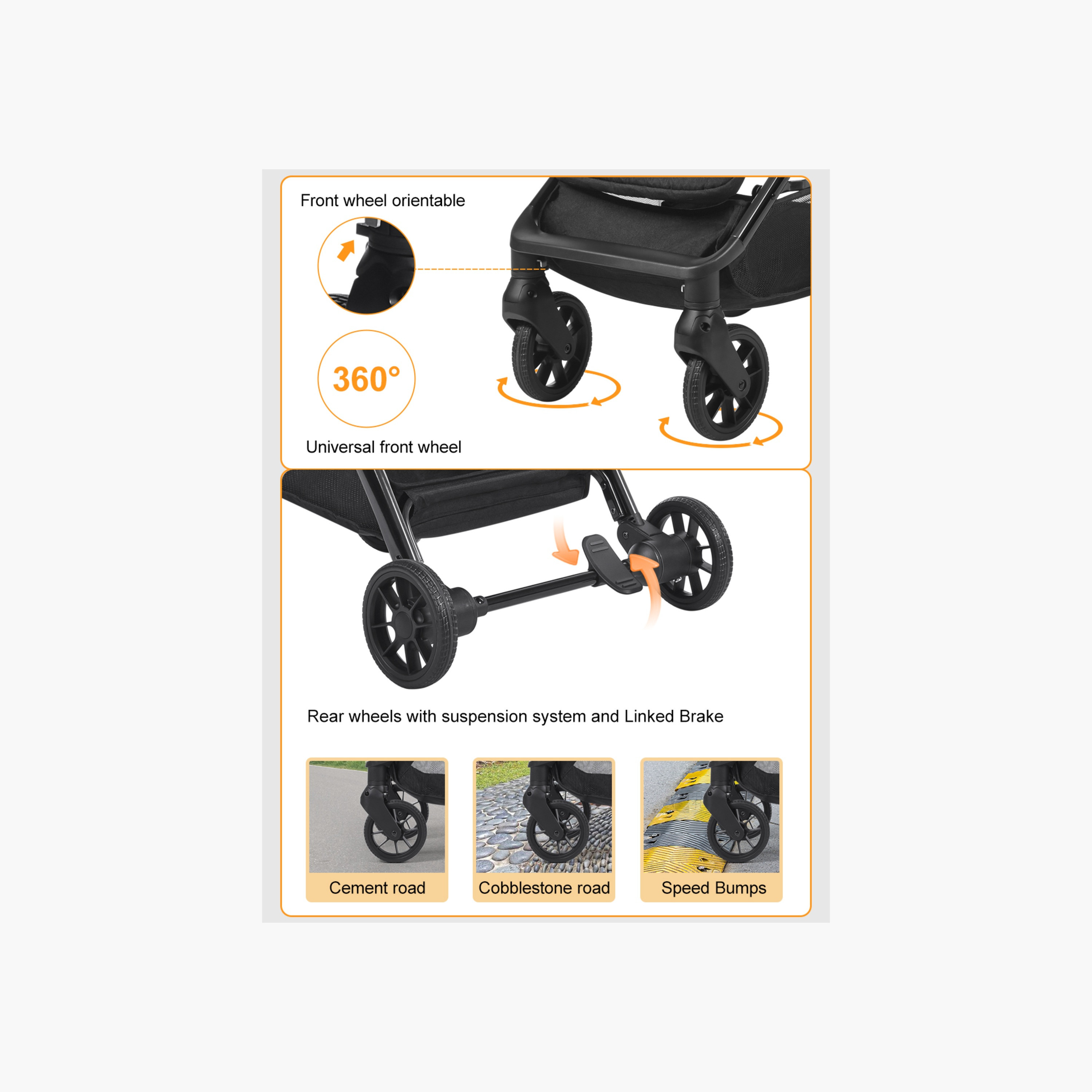 Gokke Stroller with One Touch Folding System, Aluminium Frame and Wheel Lock-baby-gear-strollersandprams-strollers-image-13