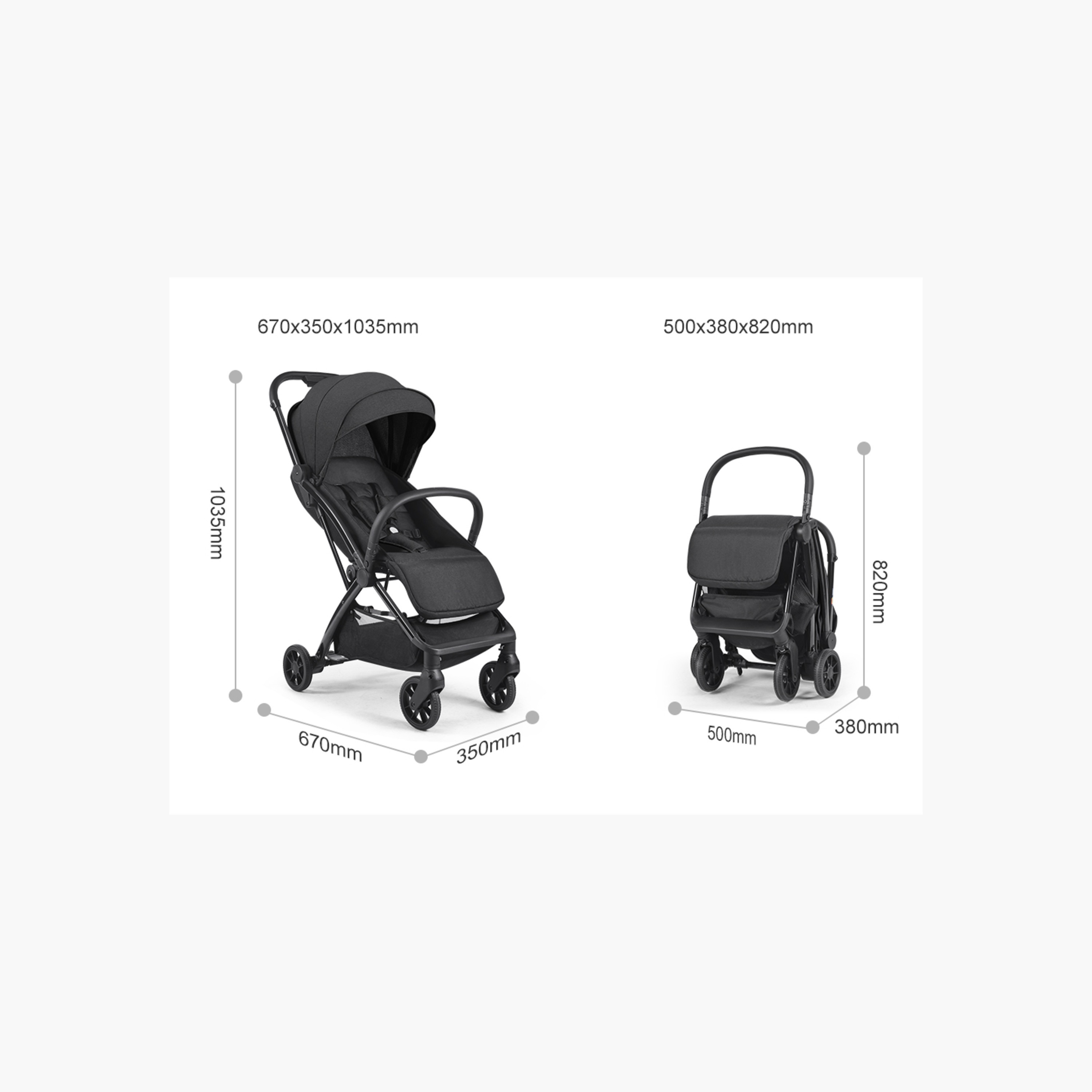 عربة أطفال بنظام طي بلمسة واحدة وإطار ألومنيوم وقفل للعجلات من جوكي-baby-gear-strollersandprams-strollers-image-2