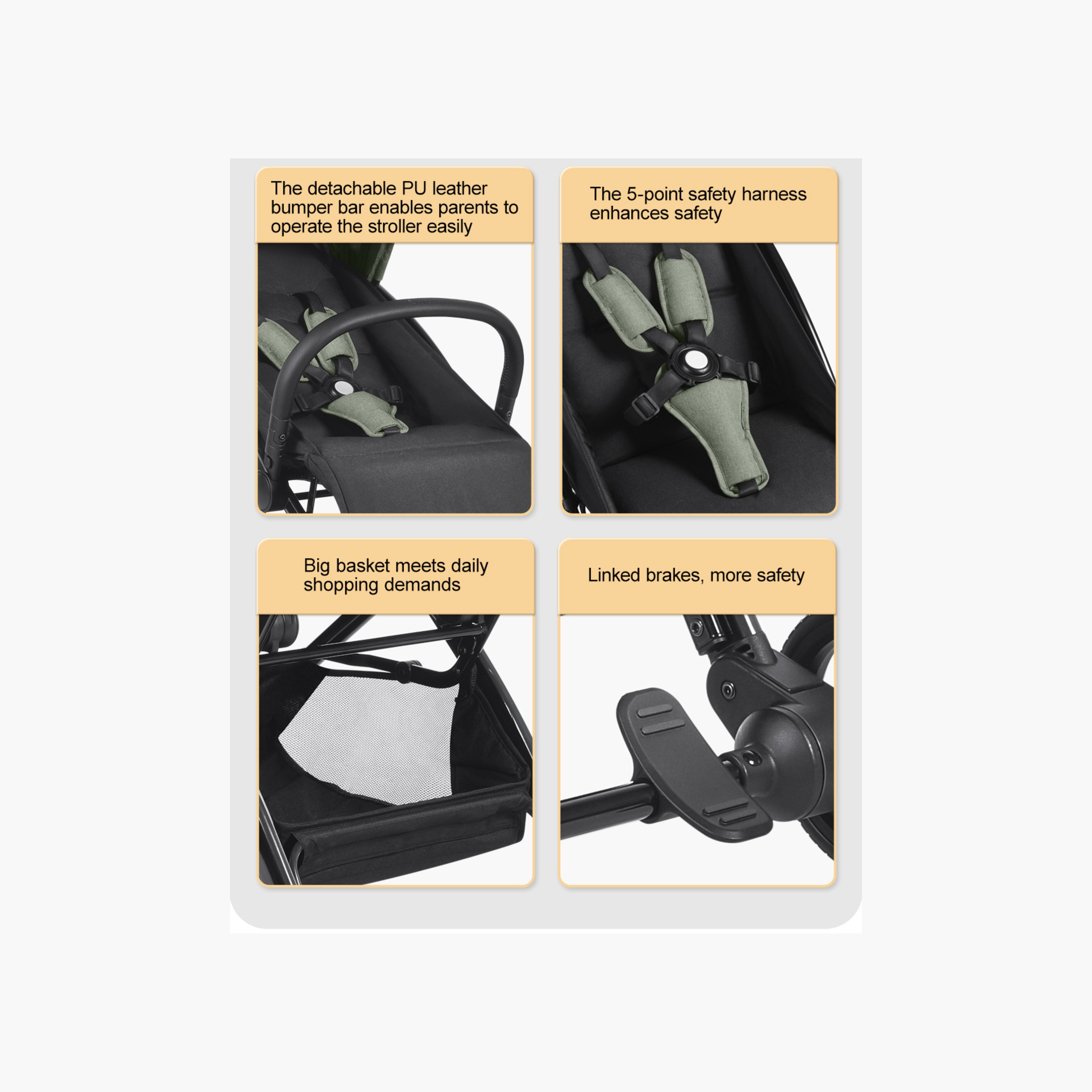 Gokke Stroller with One Touch Folding System, Aluminium Frame and Wheel Lock-baby-gear-strollersandprams-strollers-image-15