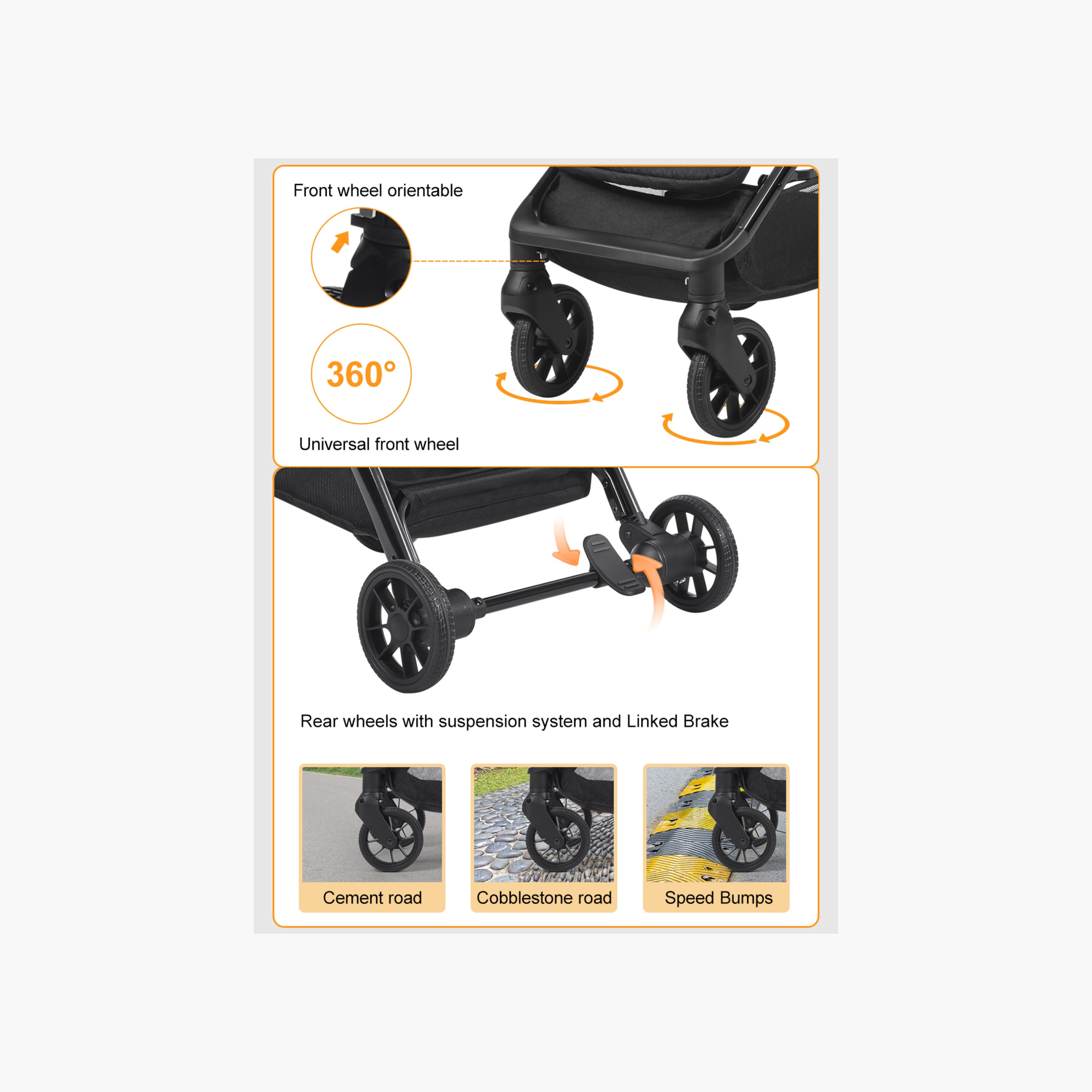 Gokke Stroller with One Touch Folding System, Aluminium Frame and Wheel Lock-baby-gear-strollersandprams-strollers-image-16